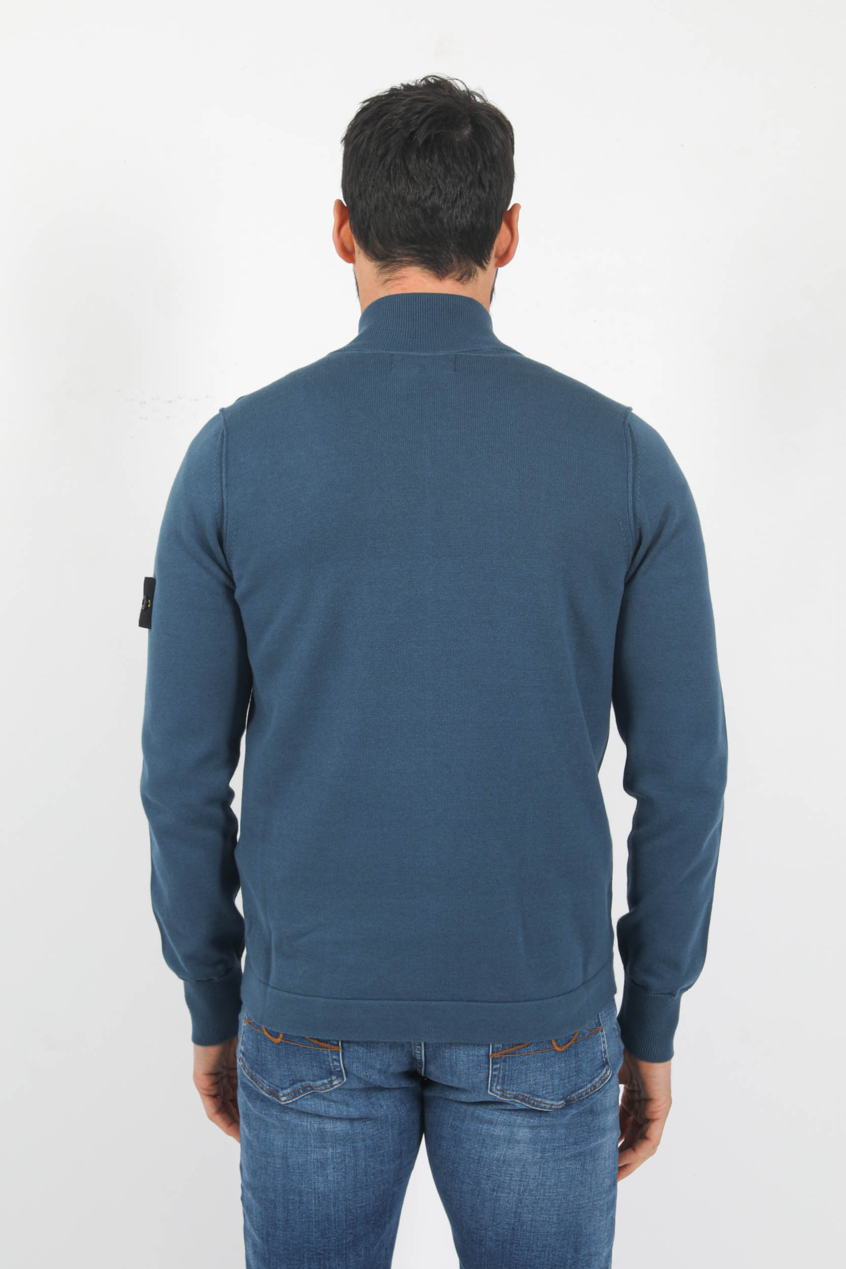 GILET ZIPPE STONE ISLAND BLEU 7815542B2-V0024