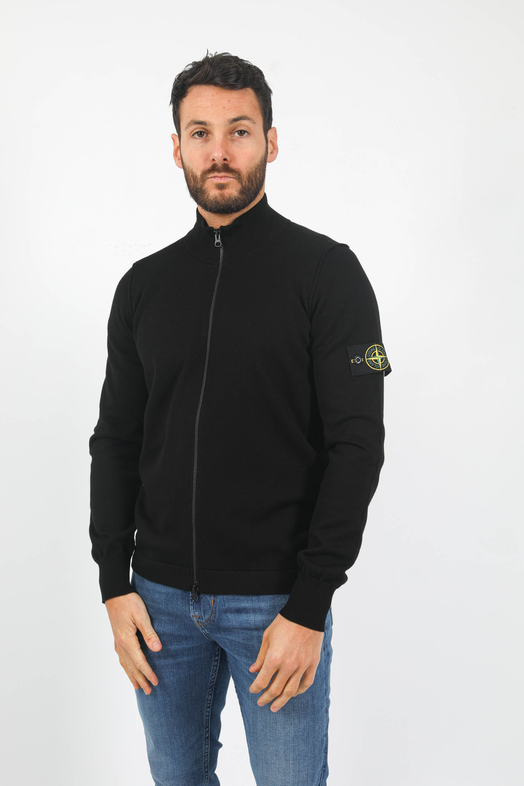 GILET ZIPPE STONE ISLAND NOIR 7815542B2-V0029