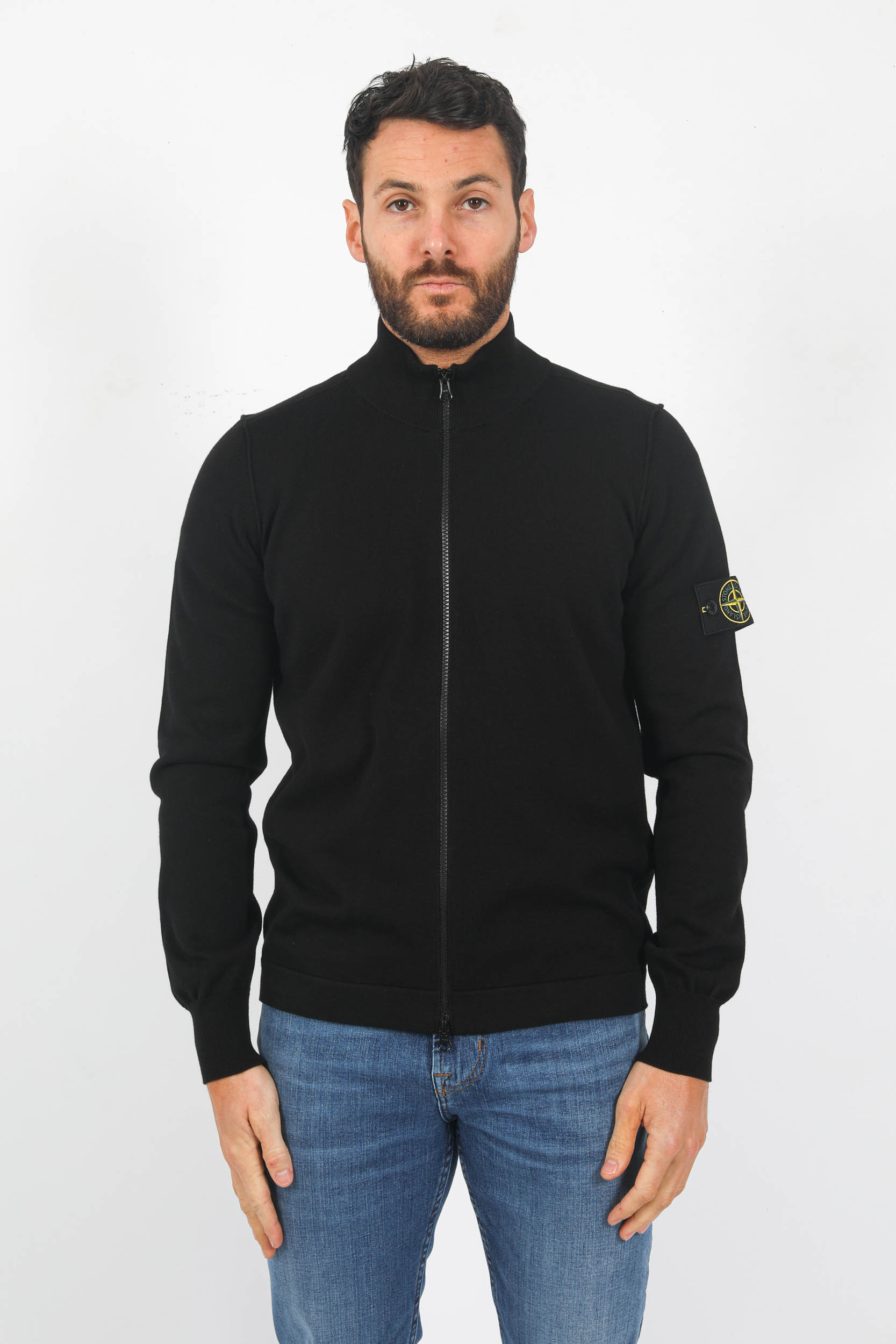 GILET ZIPPE STONE ISLAND NOIR 7815542B2-V0029
