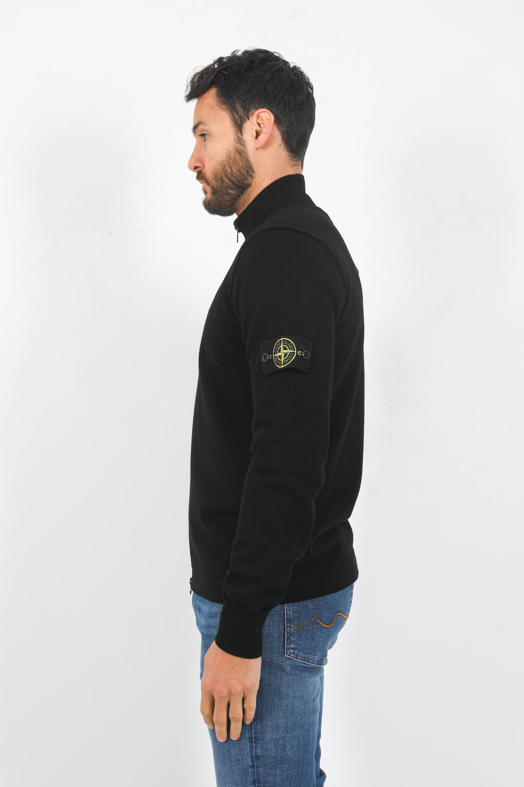 GILET ZIPPE STONE ISLAND NOIR 7815542B2-V0029