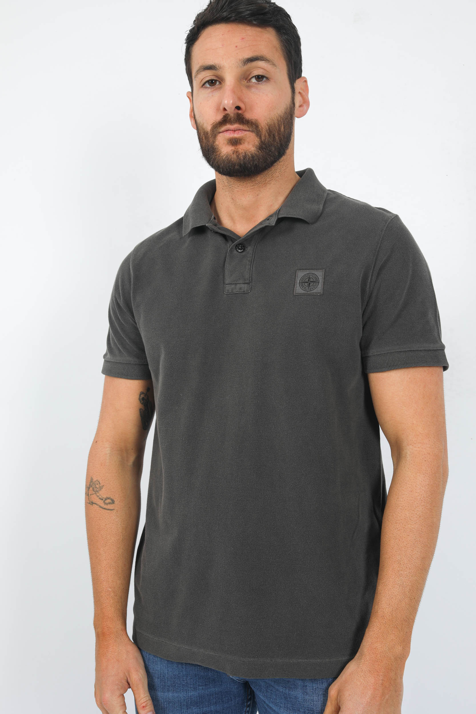 POLO STONE ISLAND WASHED ANTHRACITE 78152SC67-A0065