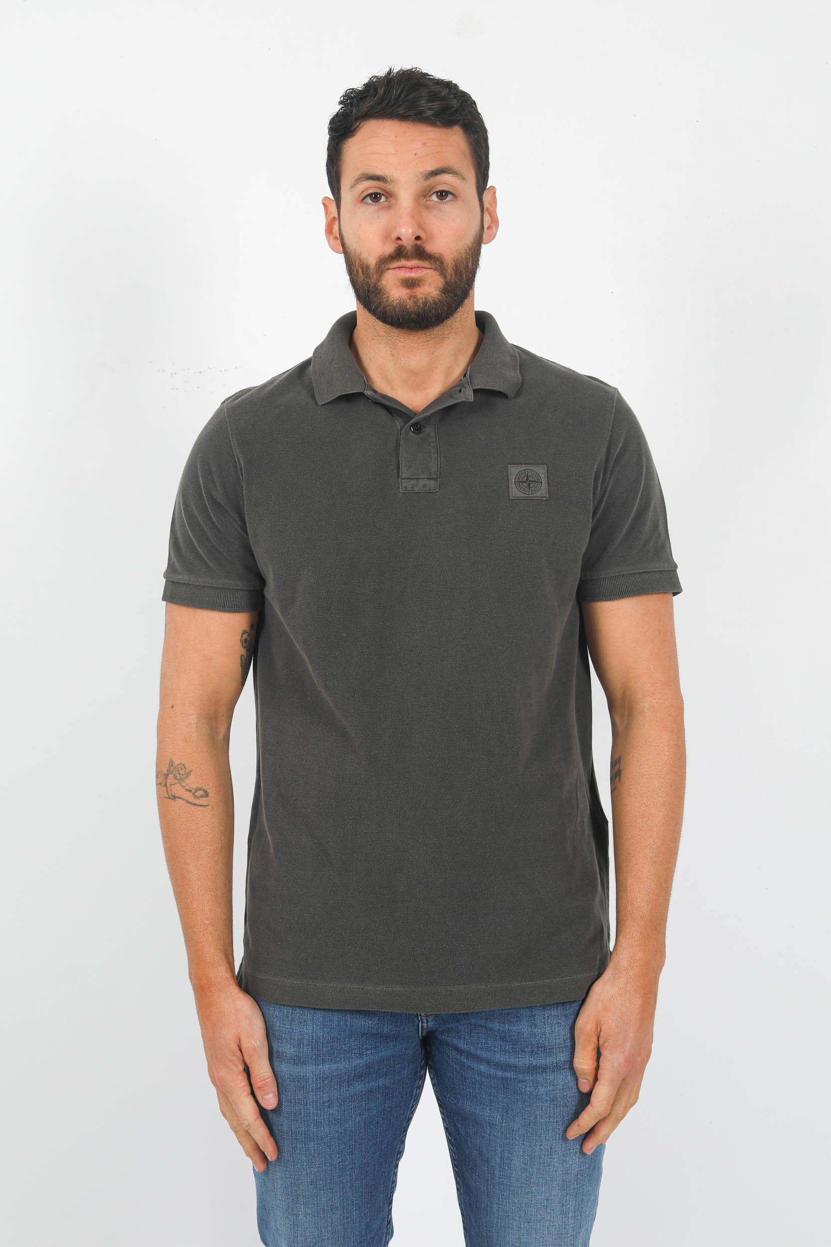 POLO STONE ISLAND WASHED ANTHRACITE 78152SC67-A0065