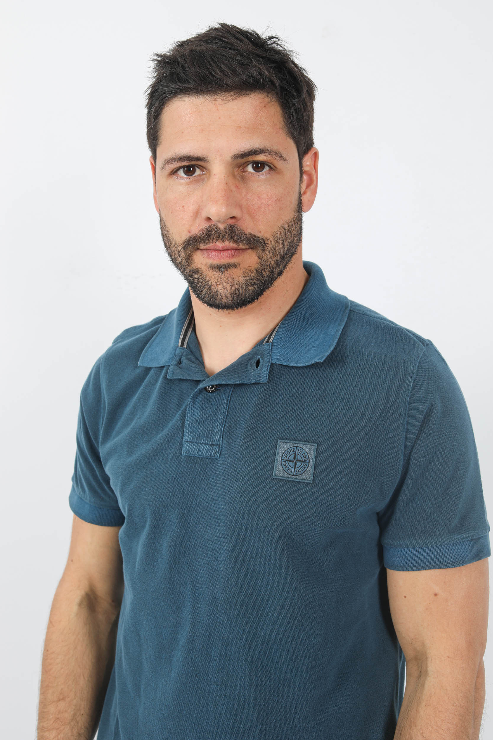 POLO STONE ISLAND WASHED BLEU 78152SC67-V0024