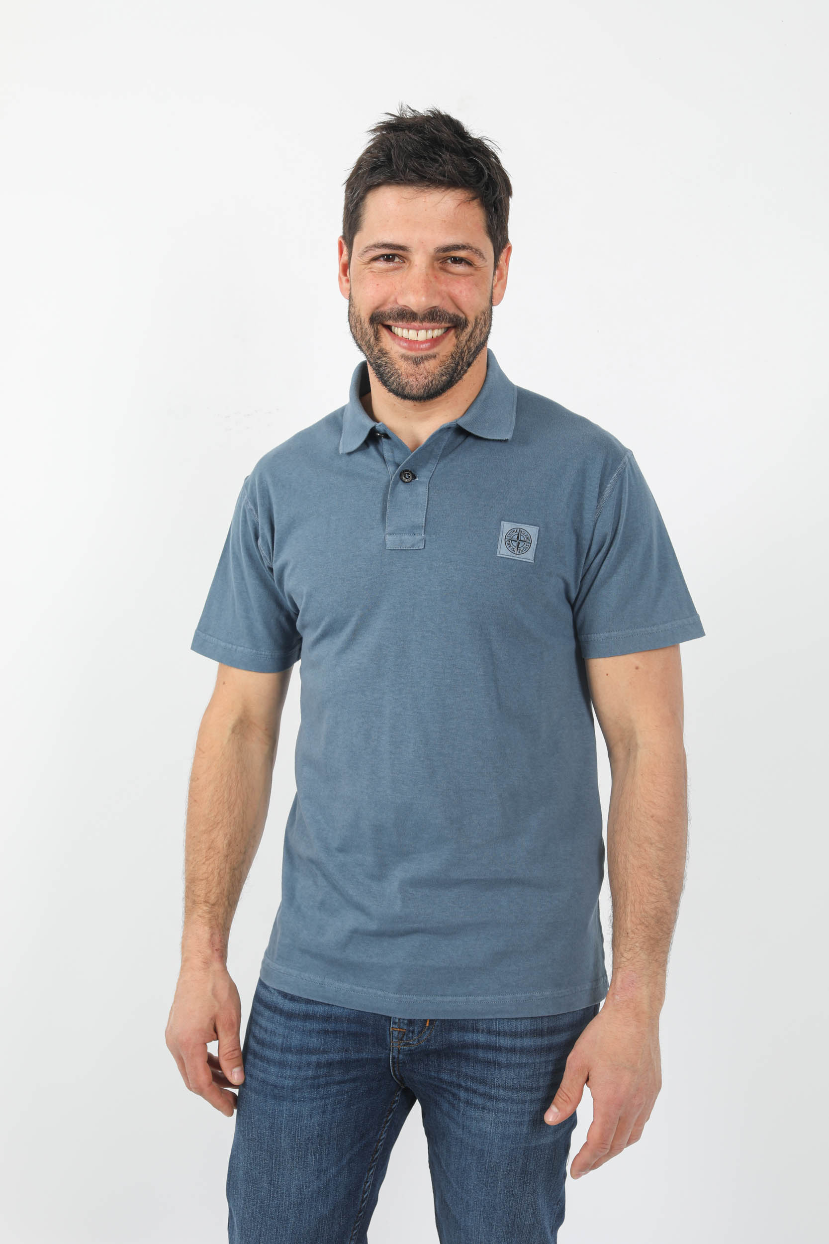 POLO STONE ISLAND JERSEY BLEU 781520557-V0124