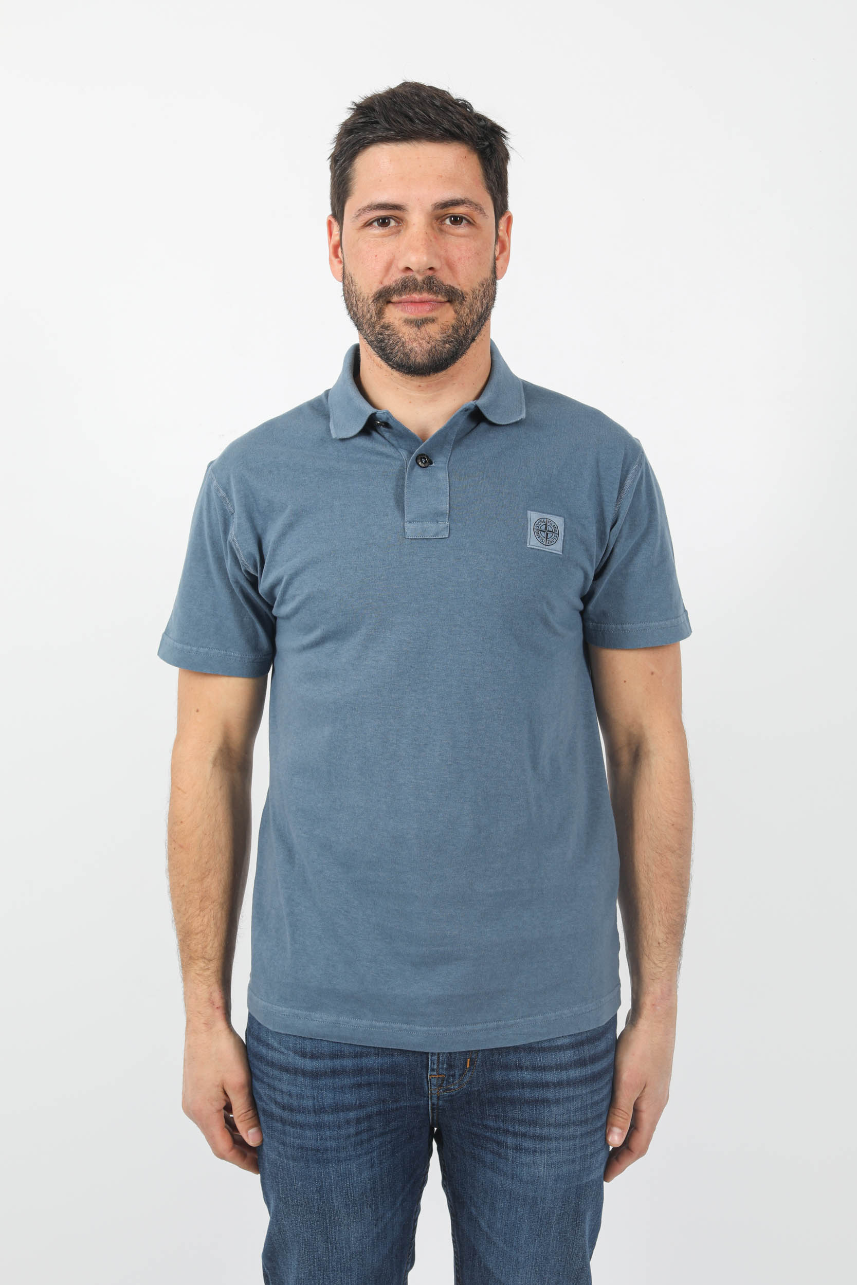 POLO STONE ISLAND JERSEY BLEU 781520557-V0124