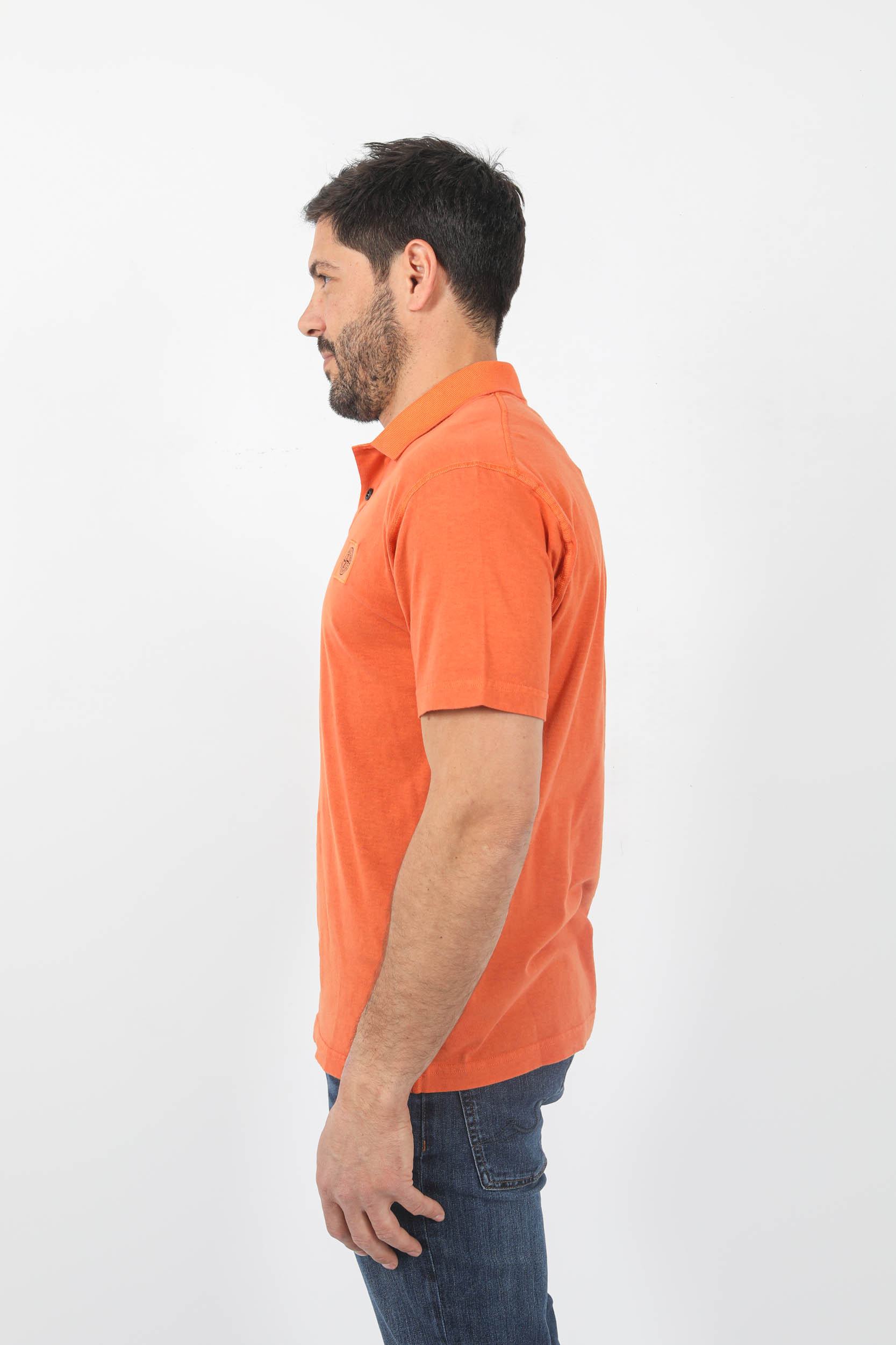 POLO STONE ISLAND JERSEY ORANGE 781520557-V0173