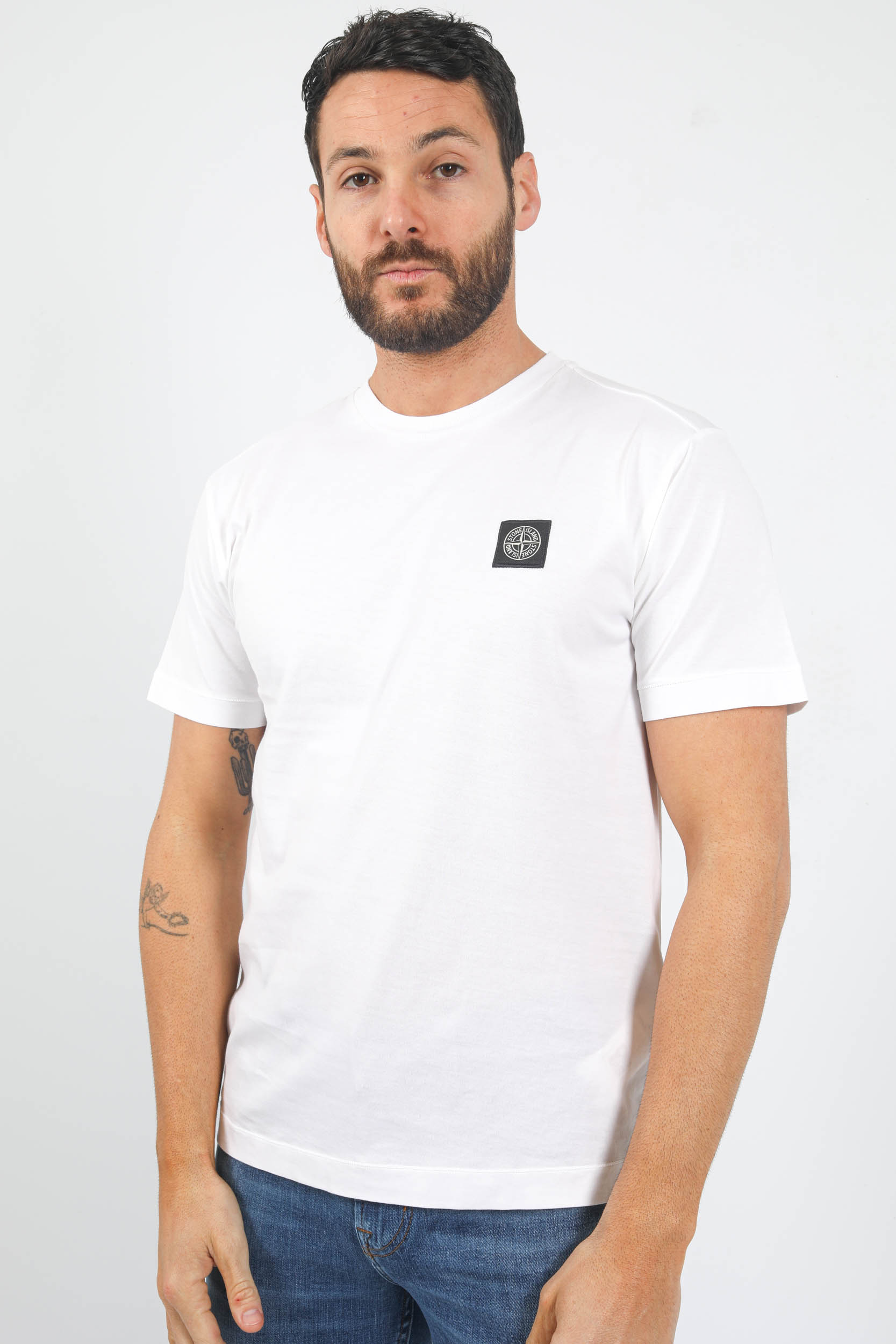 T-SHIRT STONE ISLAND BLANC 781524113-A0001
