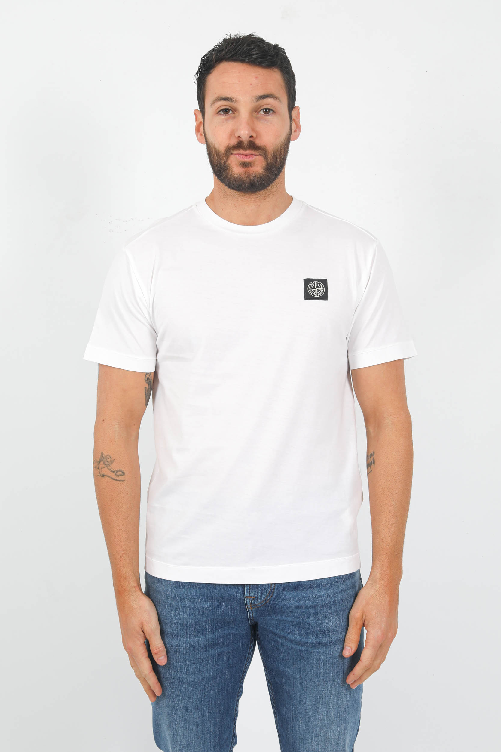T-SHIRT STONE ISLAND BLANC 781524113-A0001