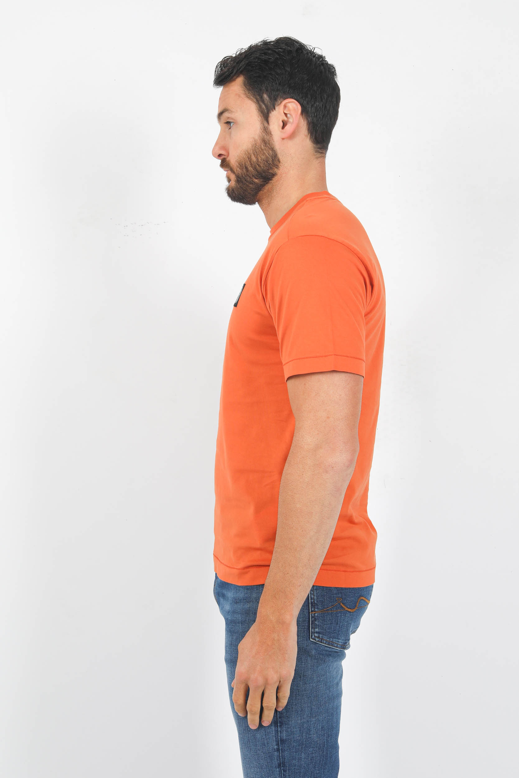 T-SHIRT STONE ISLAND ORANGE 781524113-V0073