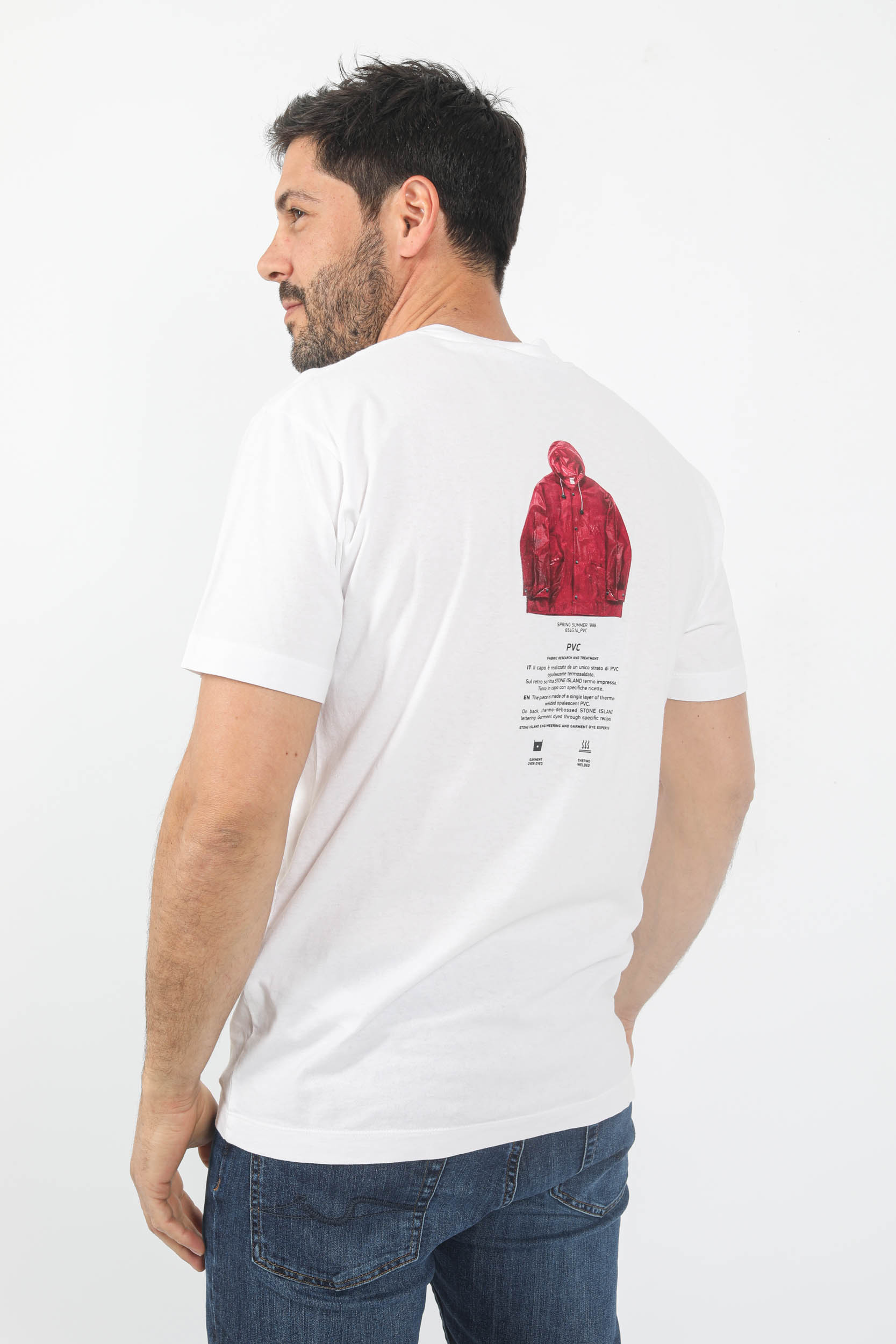 T-SHIRT STONE ISLAND BLANC ARCHIVIO 78152NS91-V0001