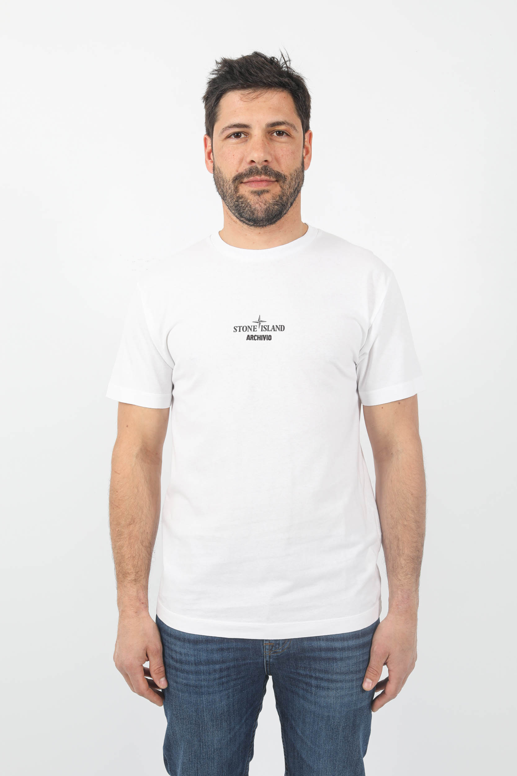 T-SHIRT STONE ISLAND BLANC ARCHIVIO 78152NS91-V0001