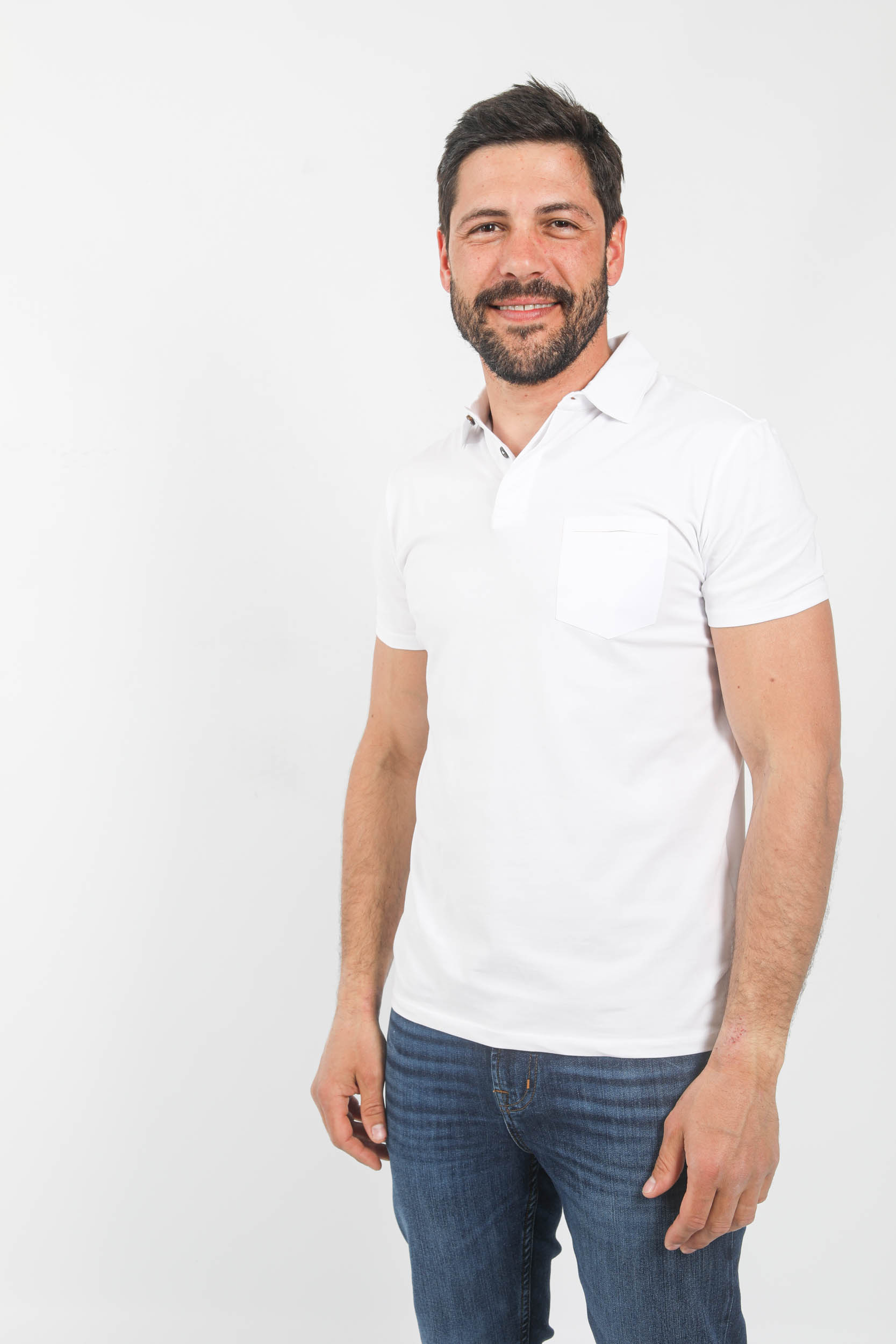 POLO RRD BLANC SES137-09