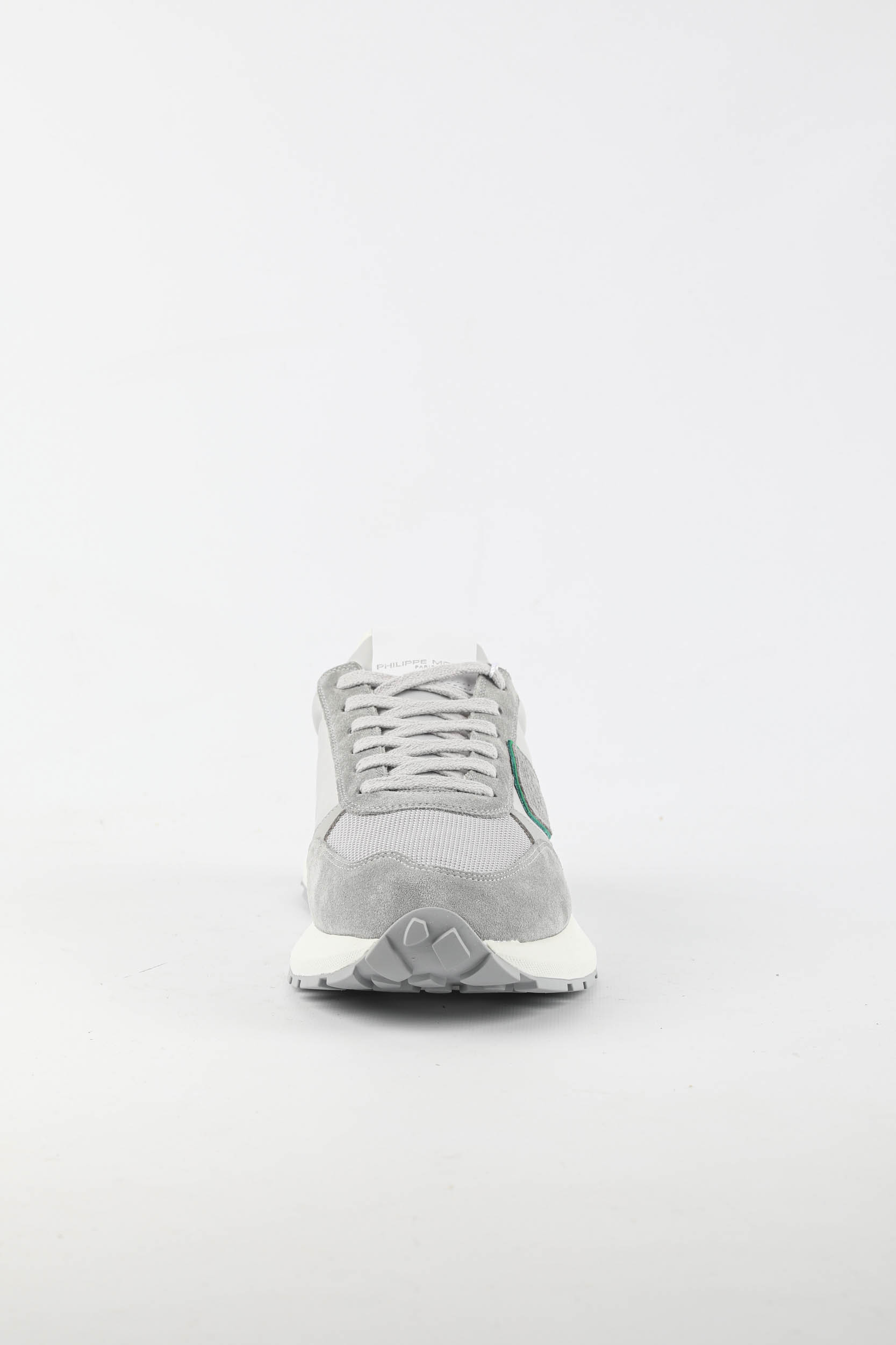 BASKETS PHILIPPE MODEL ANTIBES GRISES/VERT ATLU-W004