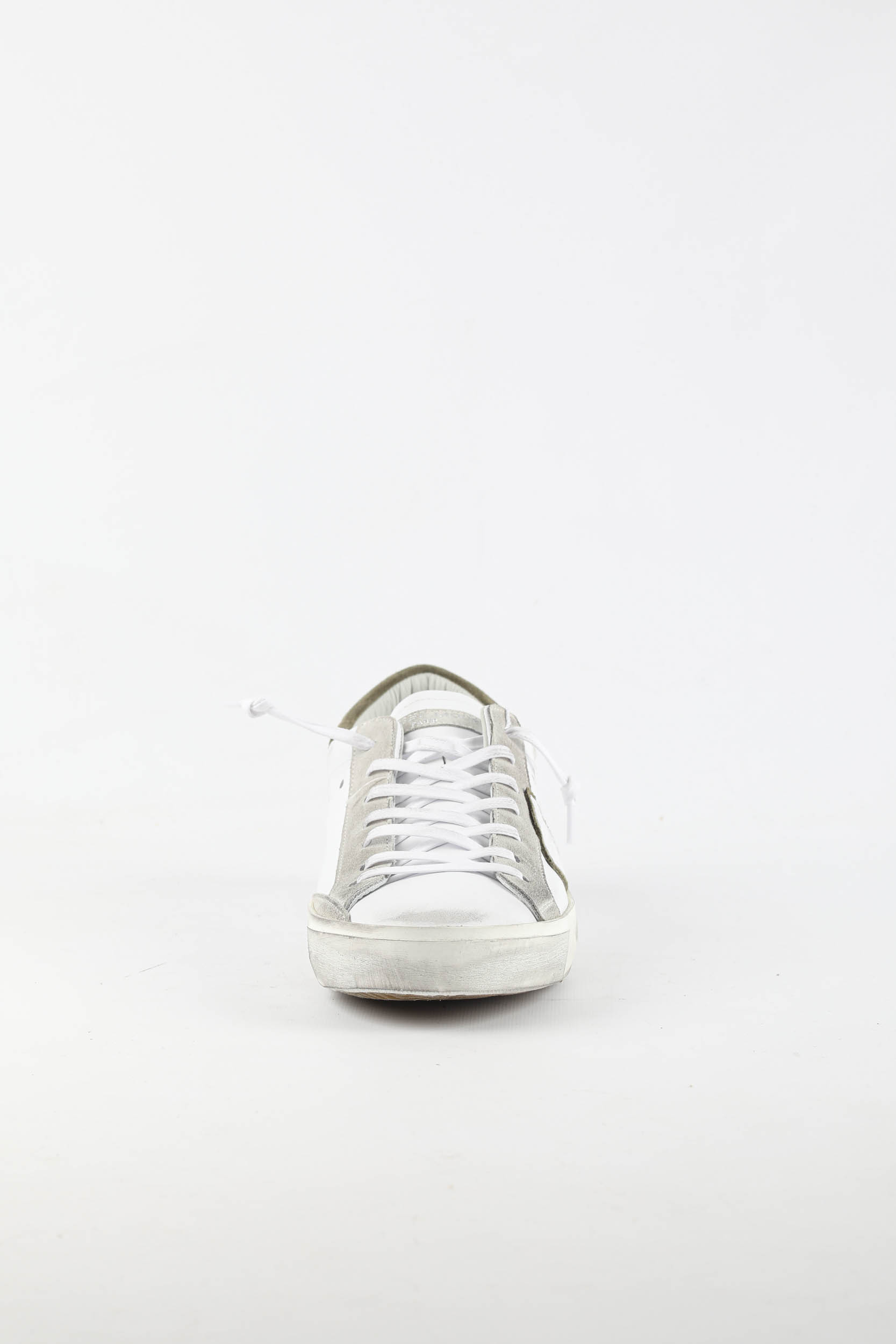 BASKETS PHILIPPE MODEL BLANCHES/KAKI PRLU-VX20