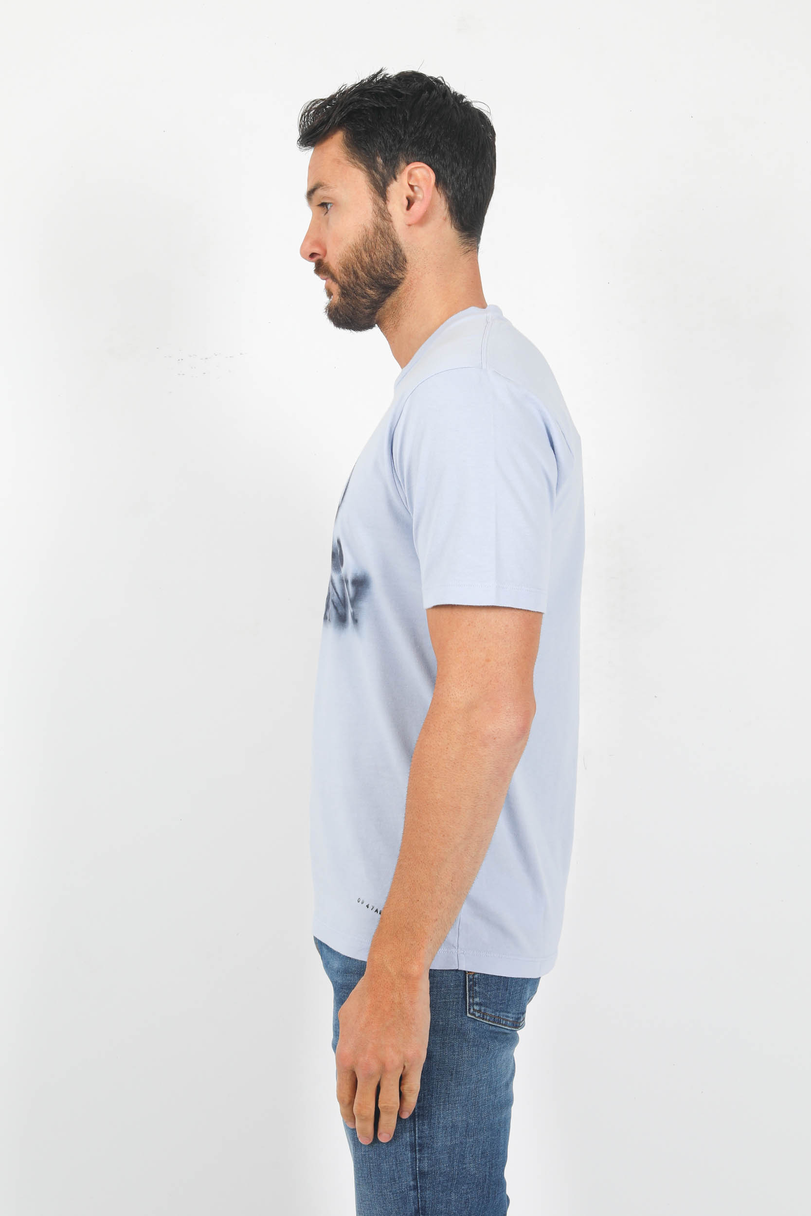 T-SHIRT C.P COMPANY LAVANDE GROS LOGO S348A-750