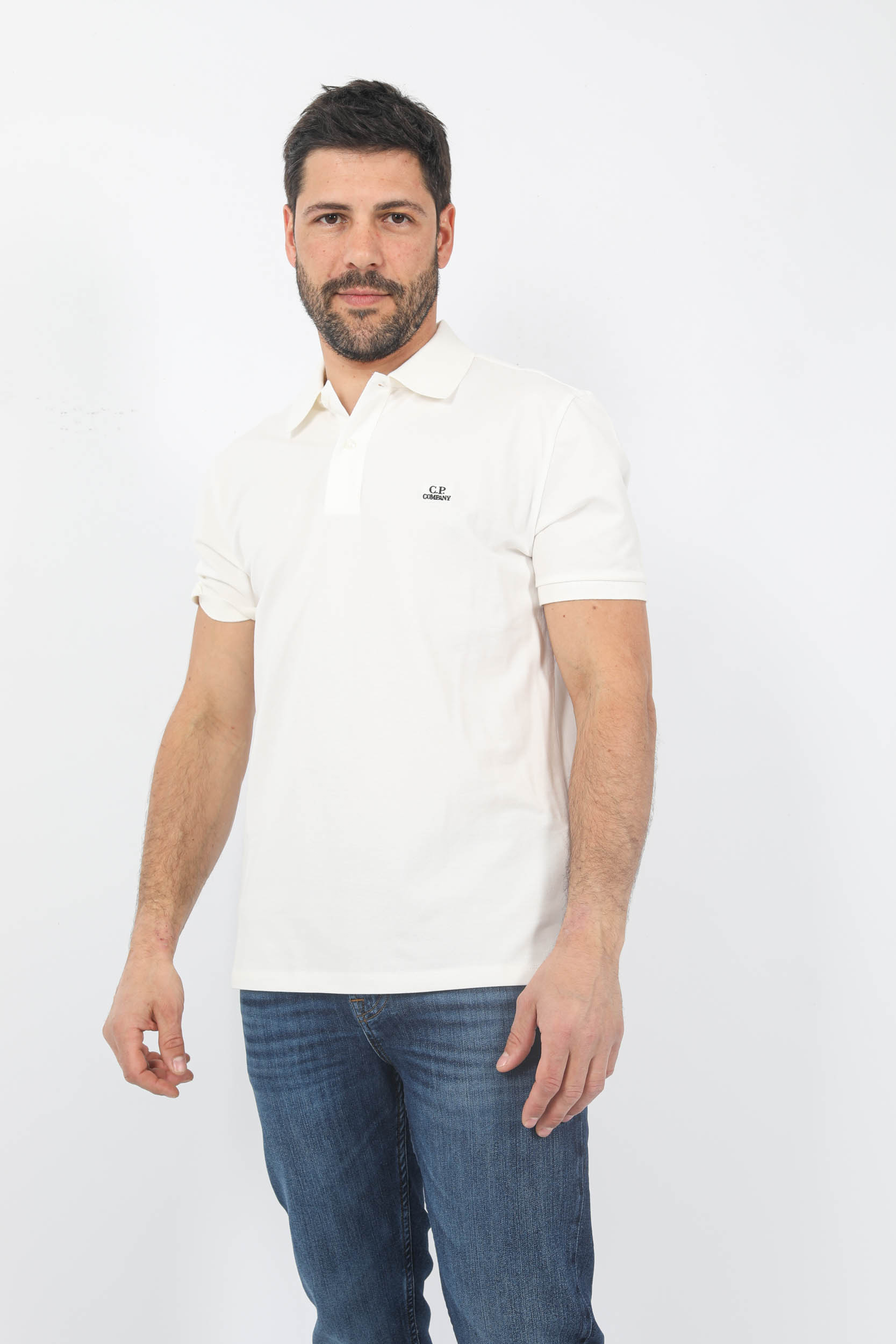 POLO C.P COMPANY BLANC L094A-103
