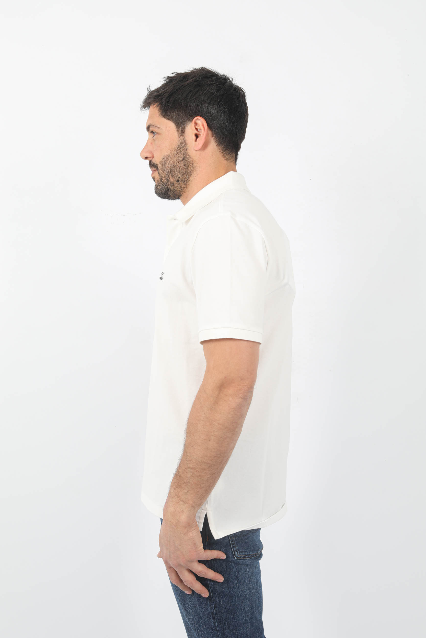 POLO C.P COMPANY BLANC L094A-103