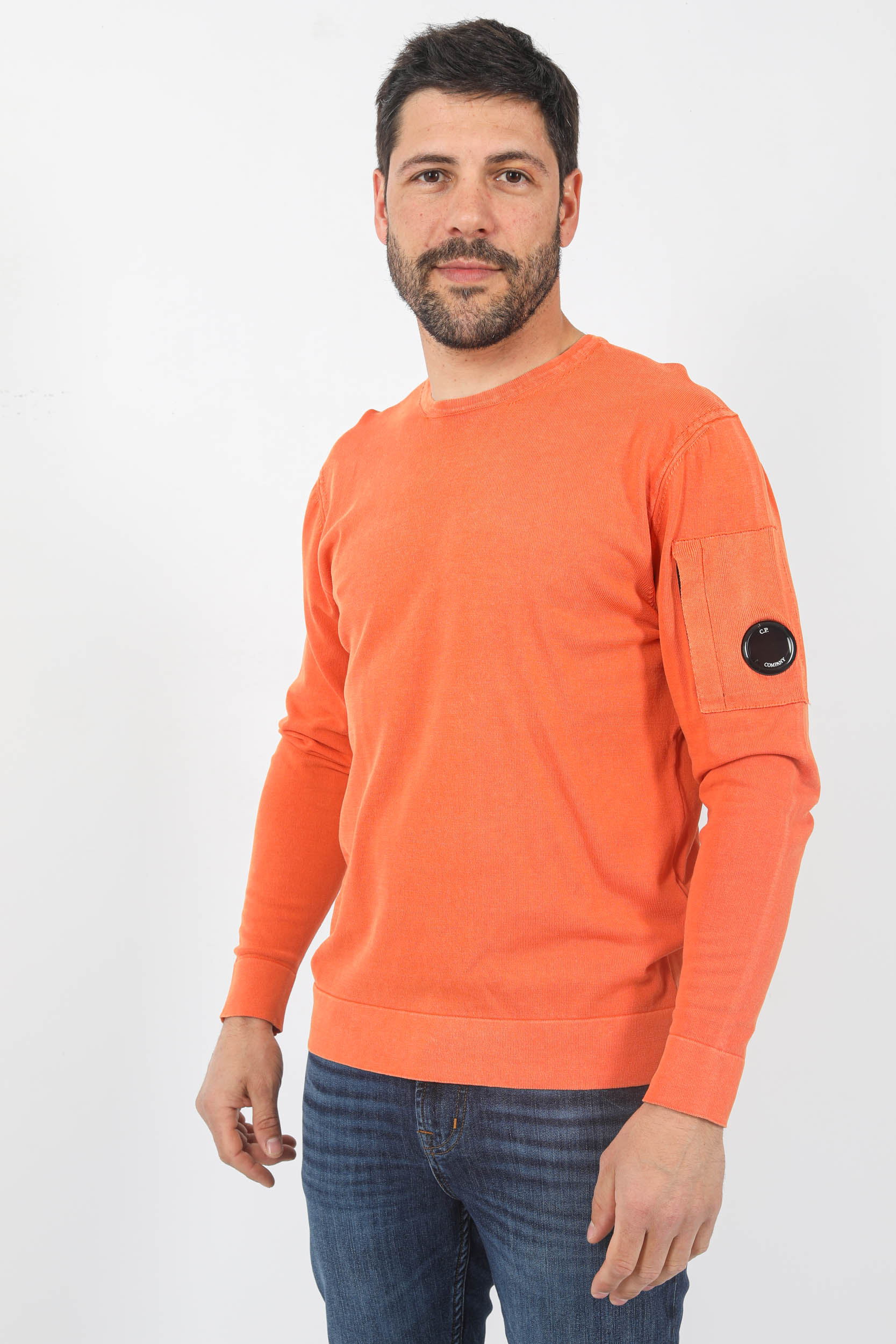 PULL C.P COMPANY EN COTON ORANGE N234A-425