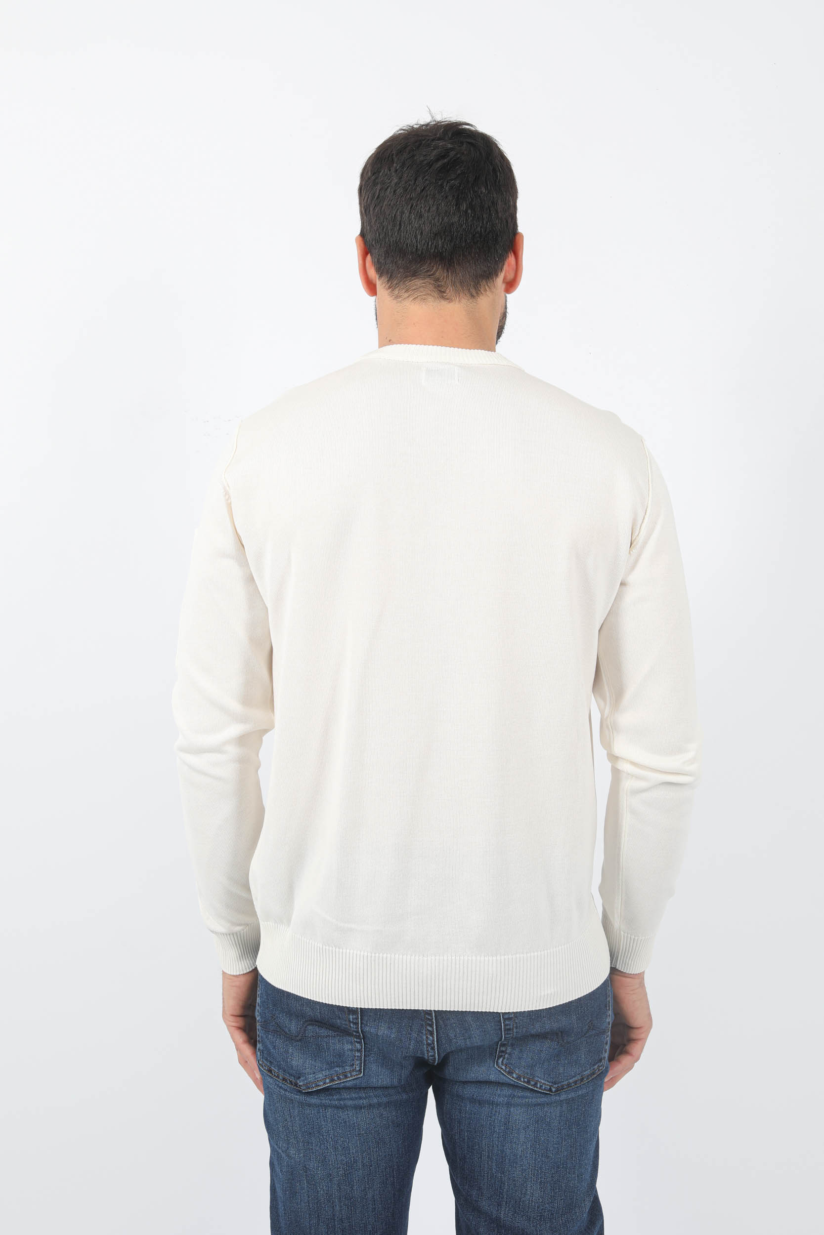 PULL C.P COMPANY COTON BLANC N328A-103
