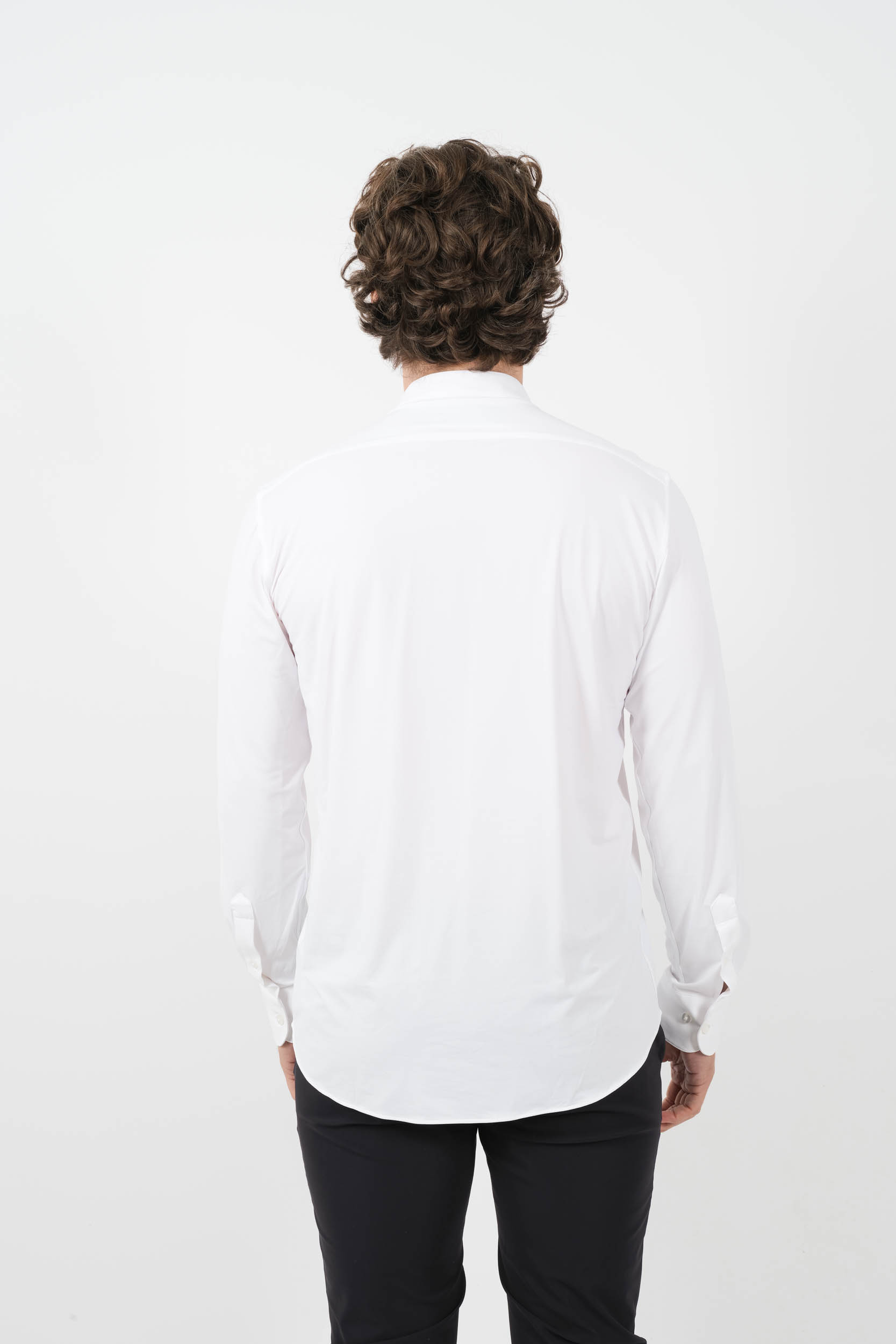 CHEMISE RRD COL MAO BLANCHE 23180-09