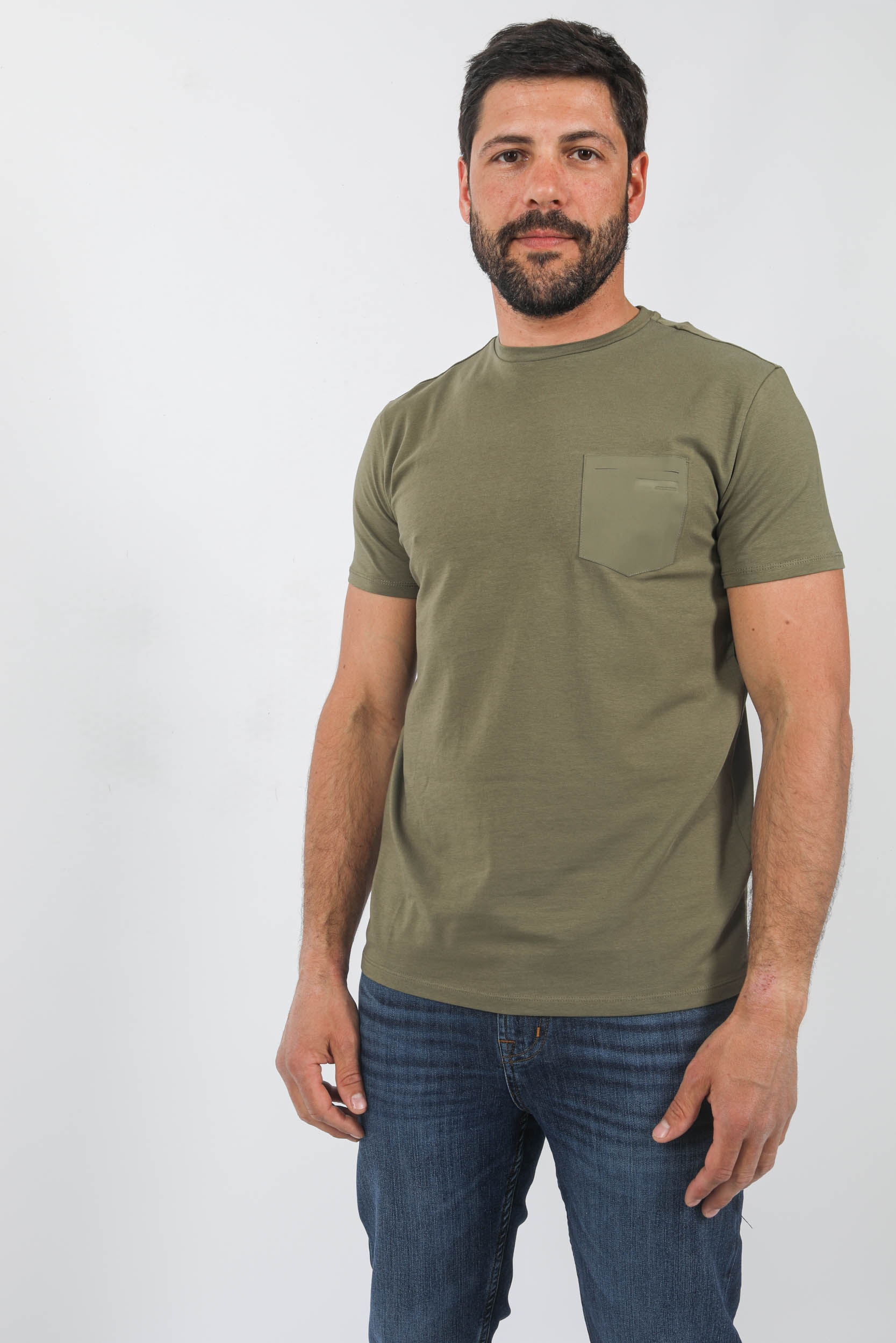 T-SHIRT RRD AVEC POCHE KAKI 23136-22