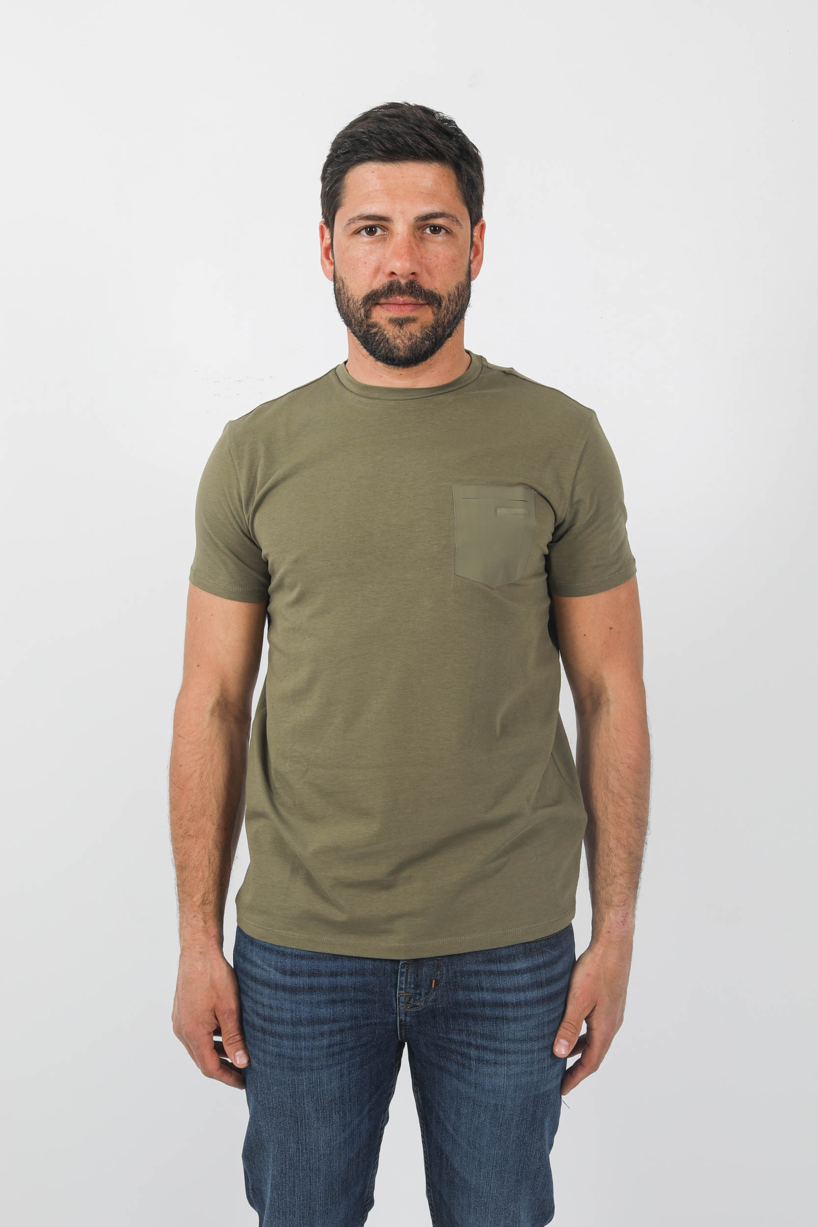 T-SHIRT RRD AVEC POCHE KAKI 23136-22