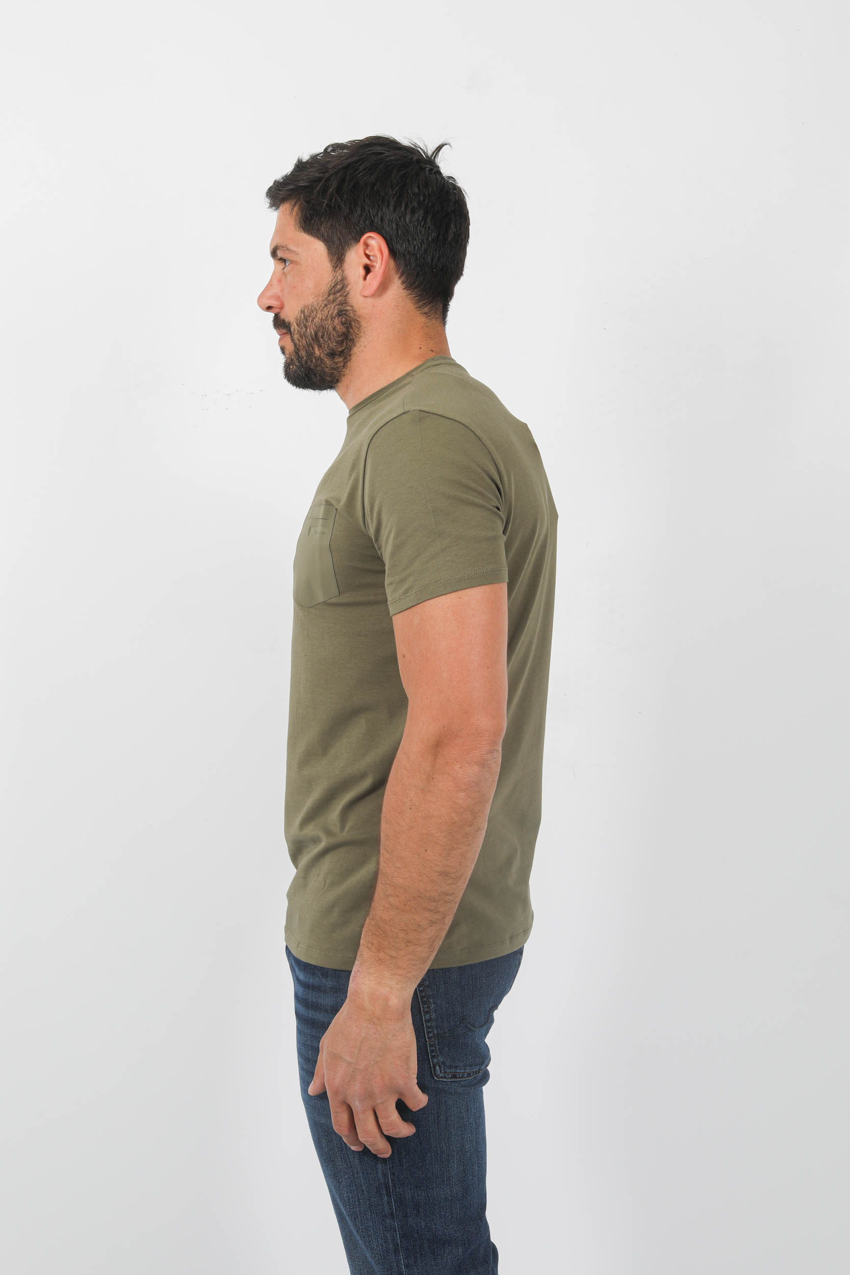 T-SHIRT RRD AVEC POCHE KAKI 23136-22