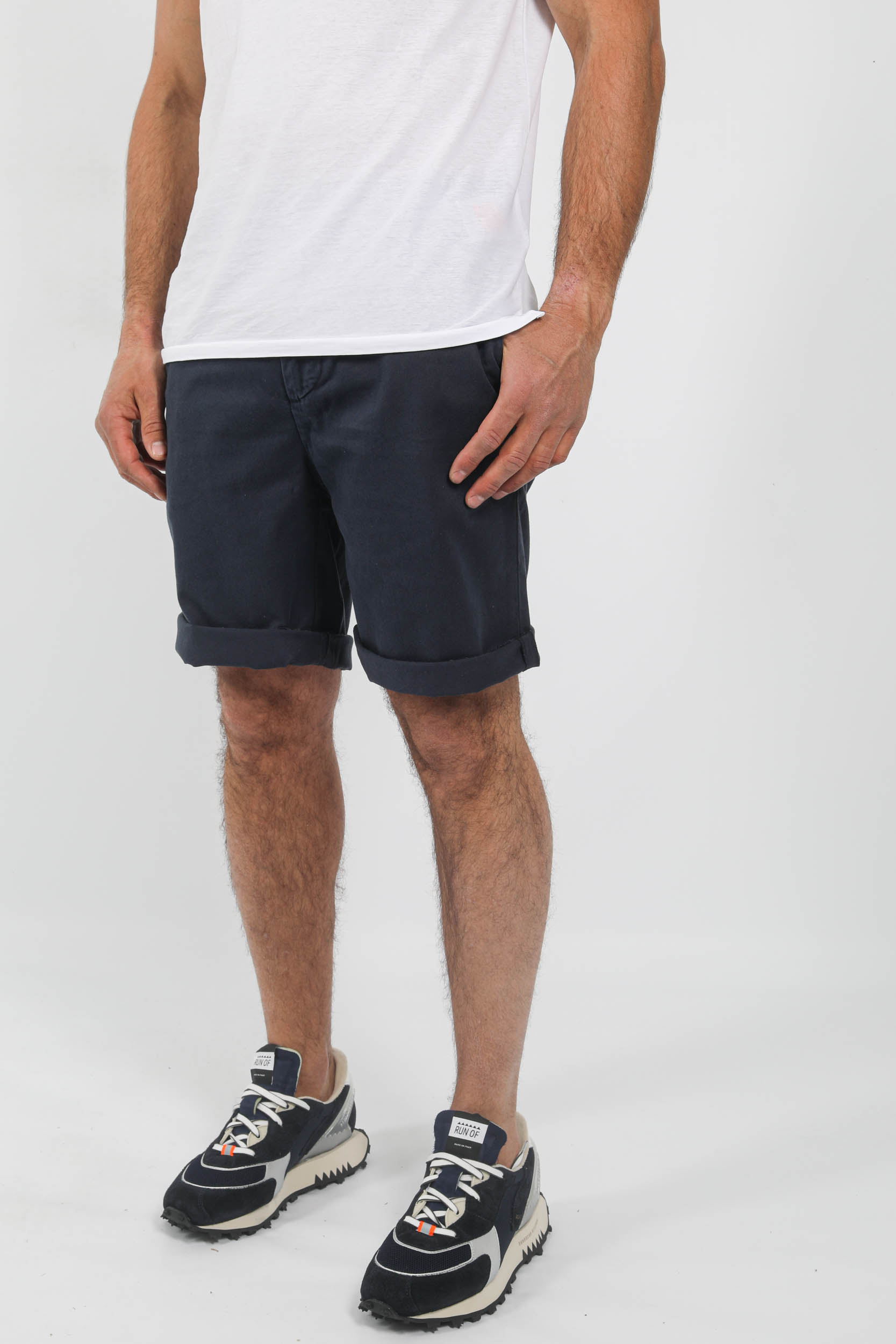 SHORT EN TOILE NNO7 MARINE  THEODOR1365-200