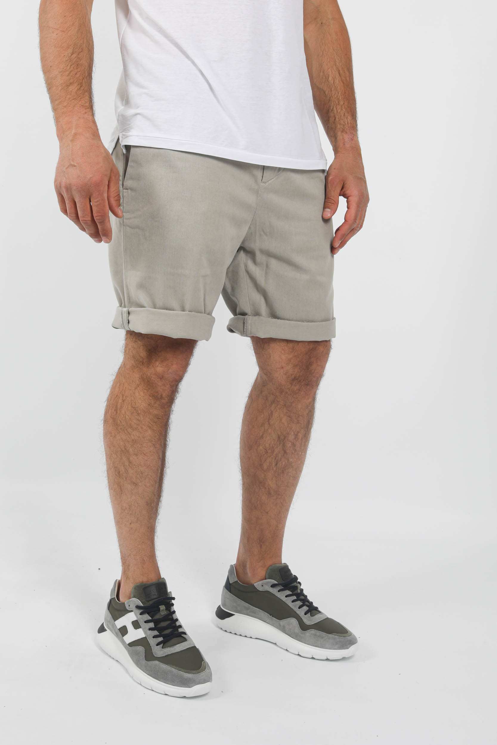 SHORT EN TOILE NNO7 GRIS  THEODOR1365-910