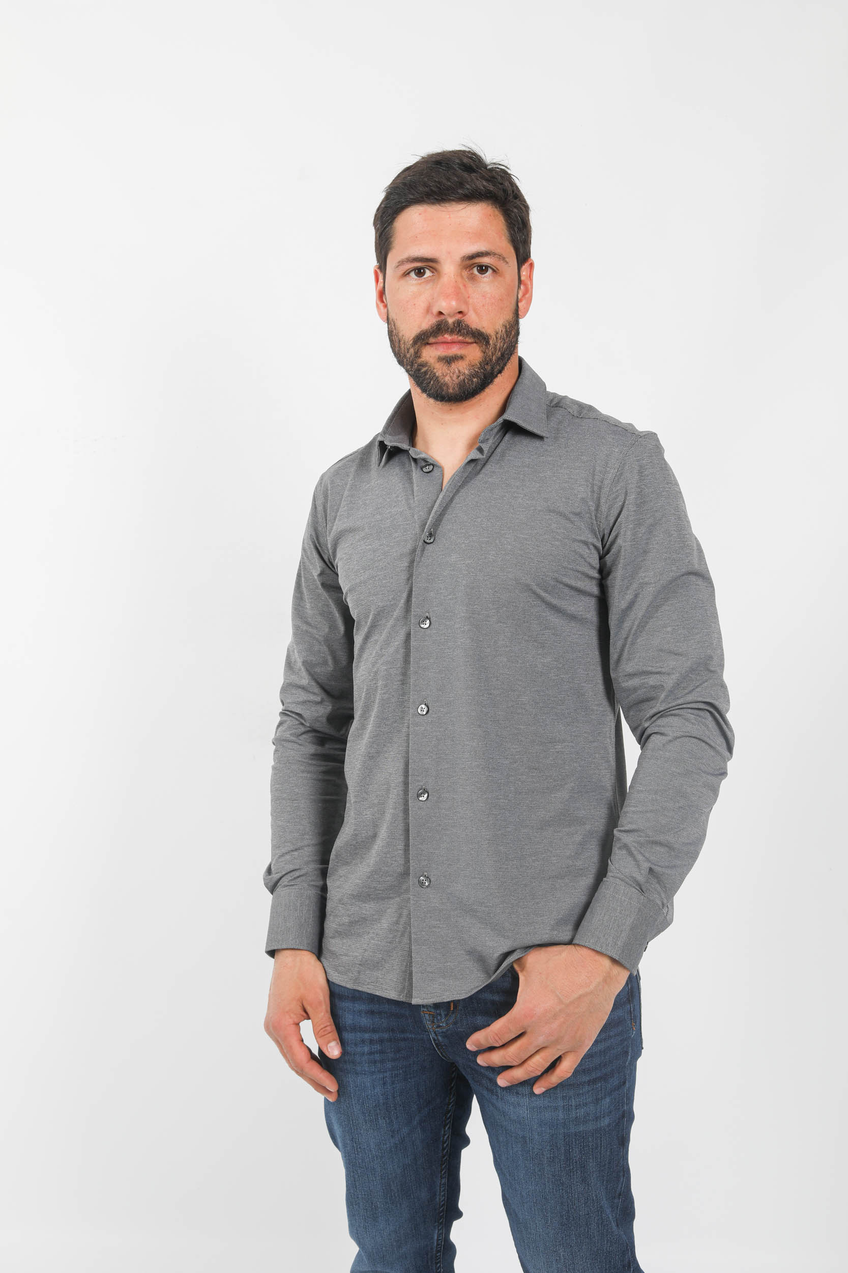 CHEMISE RRD GRISE 23184-V06