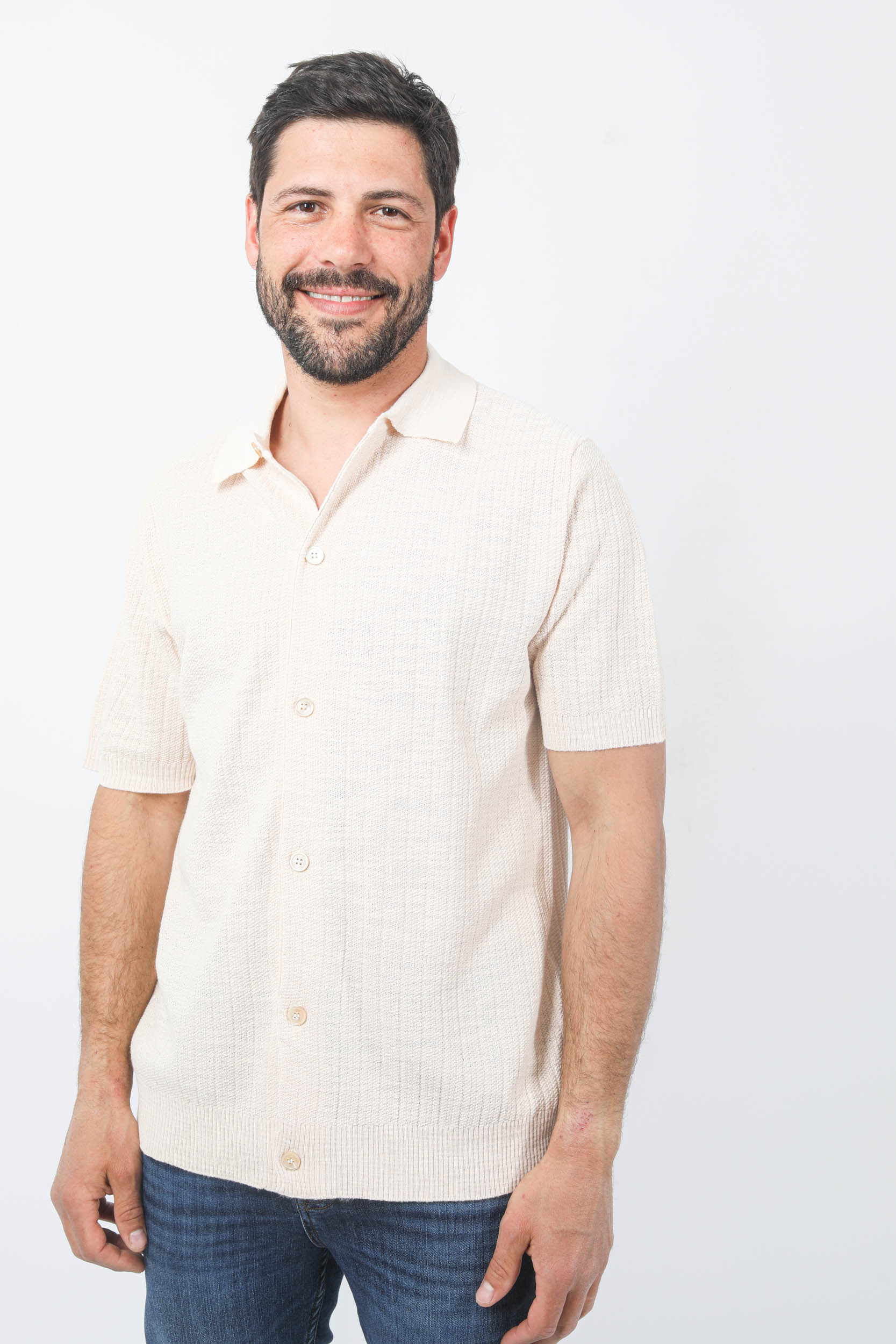 GILET MANCHES COURTES NNO7 BEIGE NOLAN6577-0220