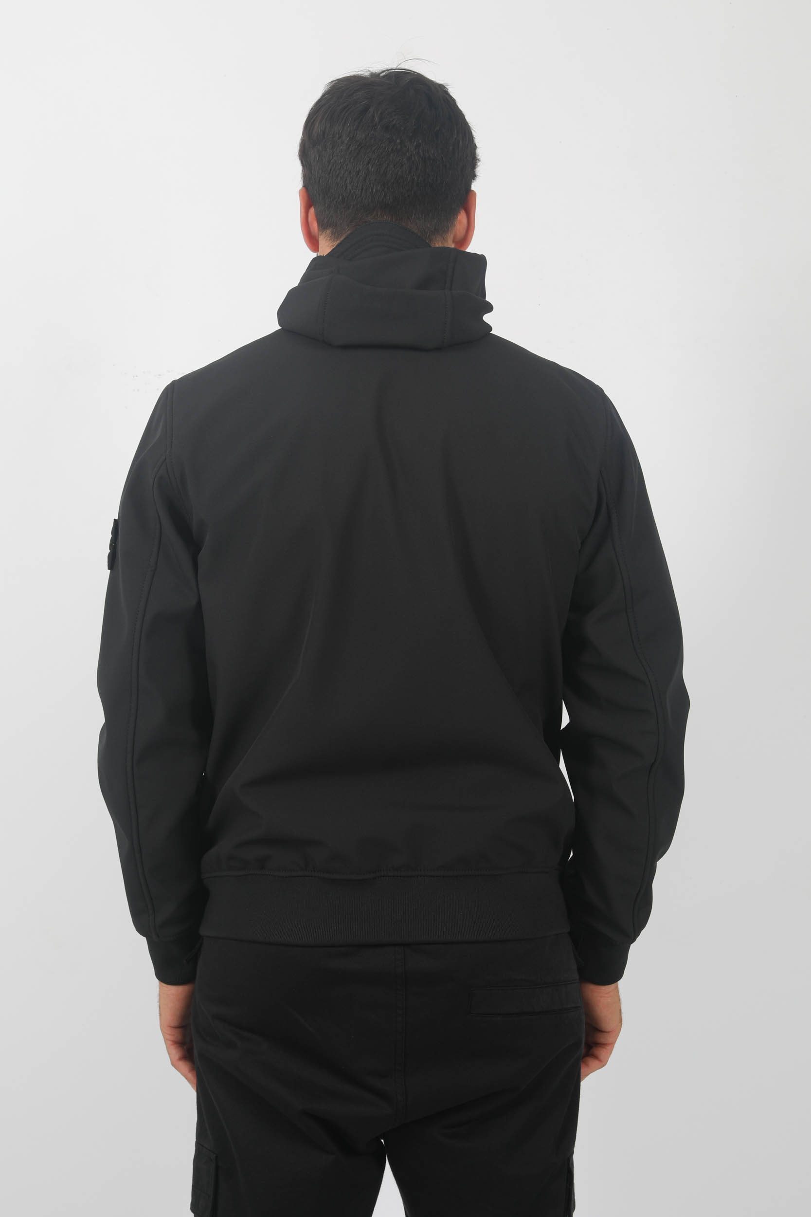 BLOUSON SOFT-SHELL STONE ISLAND NOIR 7915Q0122-V0029