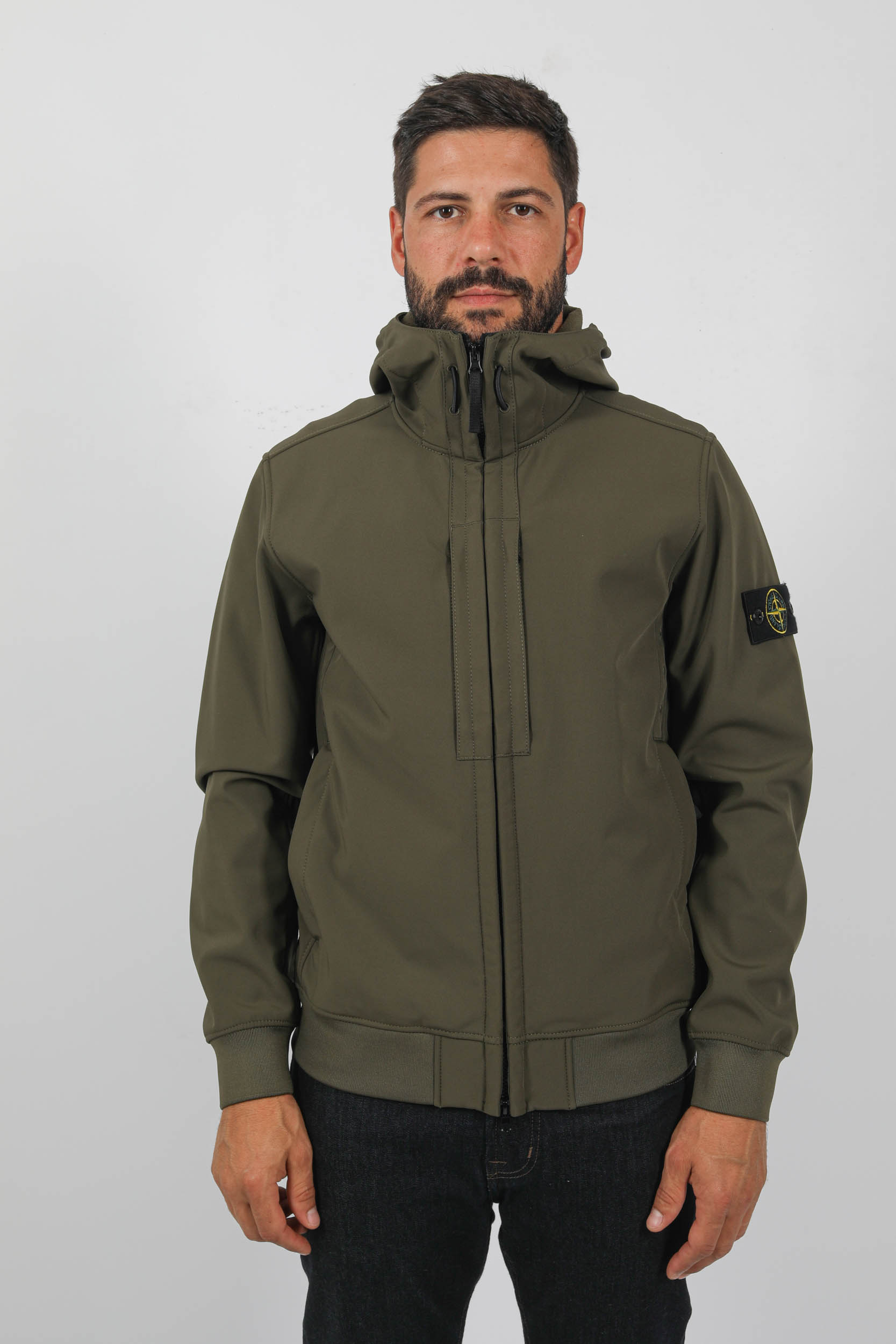 SOFT-SHELL STONE ISLAND KAKI 7915Q0122-V0058