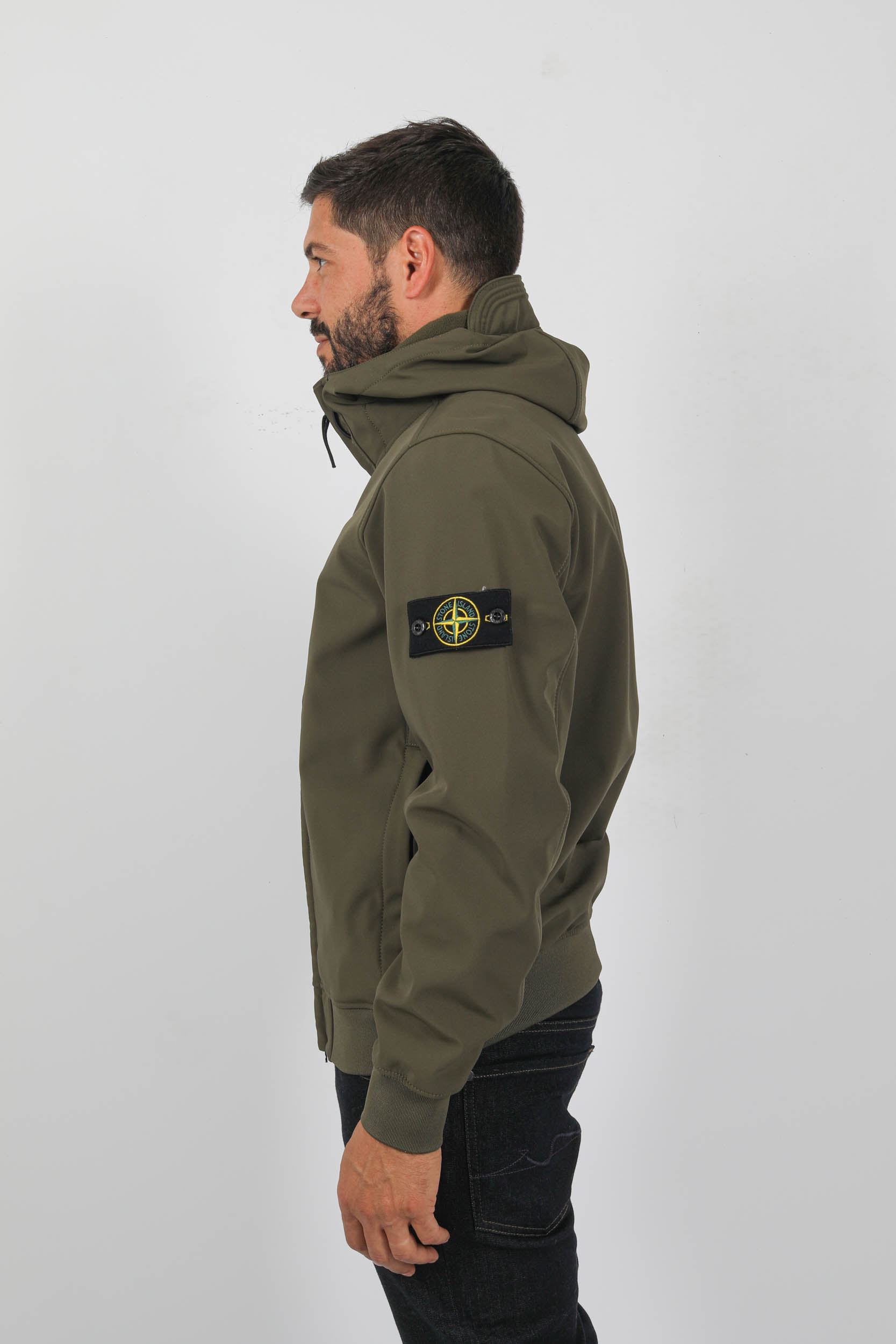 SOFT-SHELL STONE ISLAND KAKI 7915Q0122-V0058