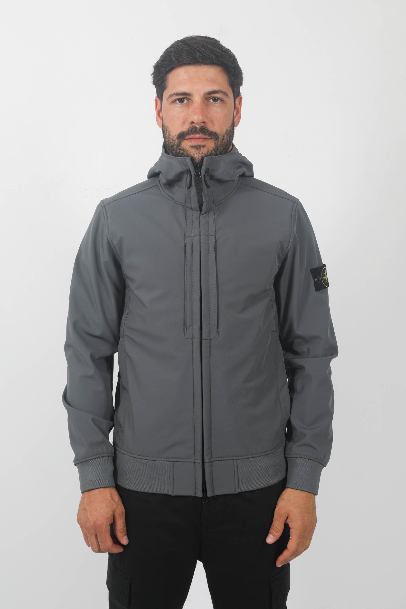 BLOUSON SOFT-SHELL STONE ISLAND ANTHRACITE 7915Q0122-V0062