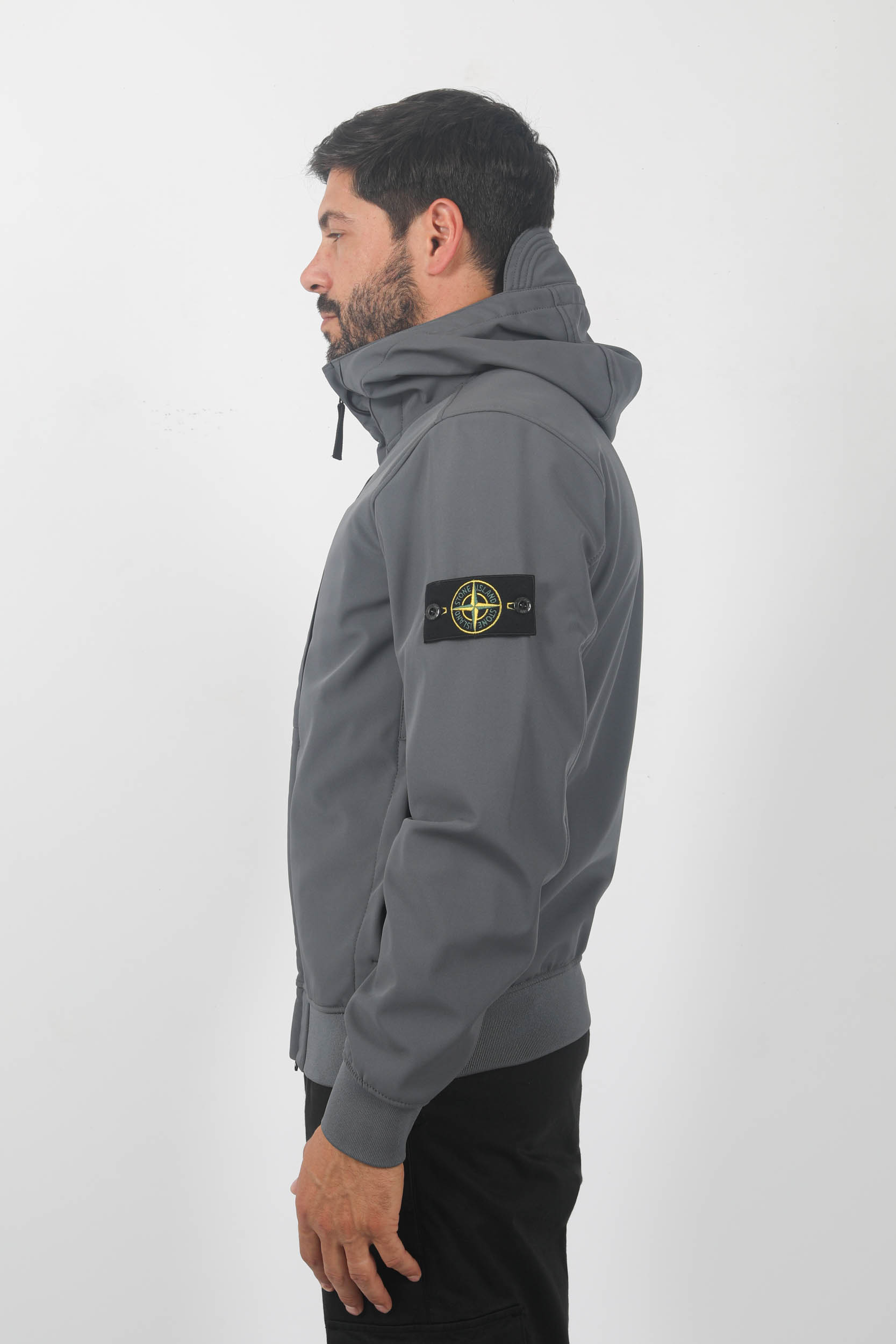 BLOUSON SOFT-SHELL STONE ISLAND ANTHRACITE 7915Q0122-V0062