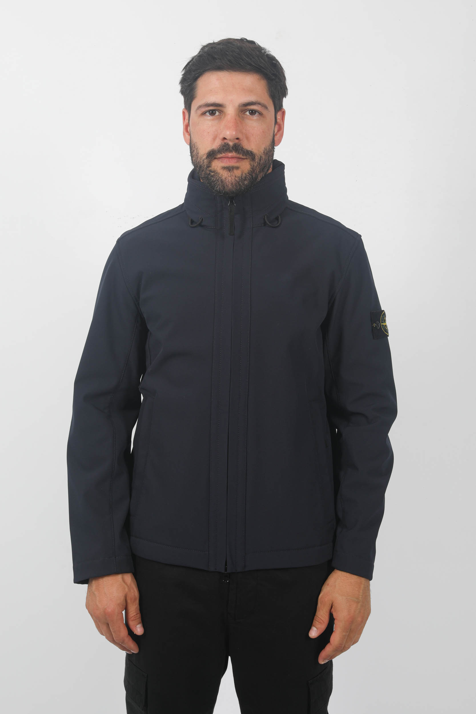 BLOUSON SOFT-SHELL SANS CAPUCHE STONE ISLAND MARINE 7915Q0222-V0020