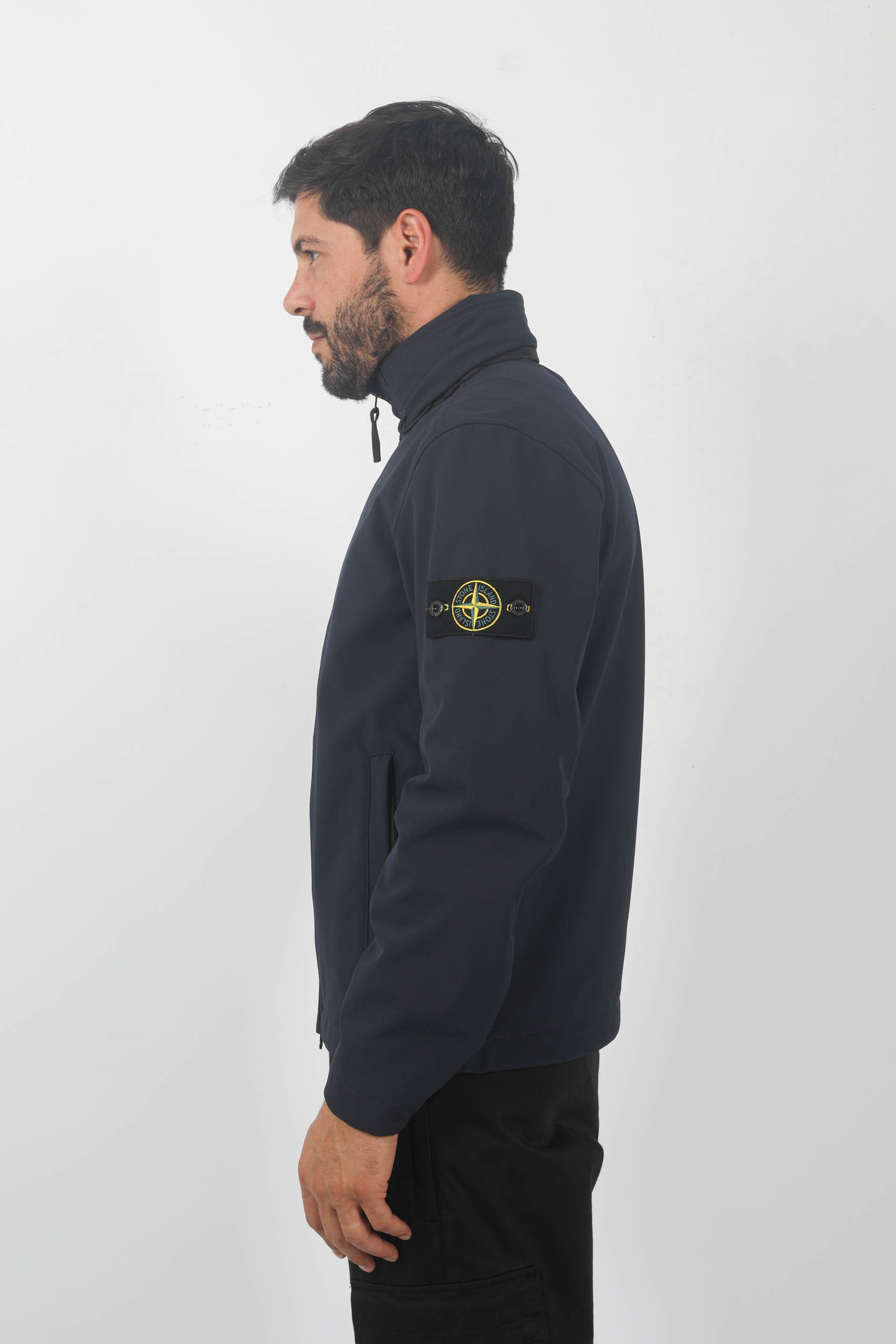 BLOUSON SOFT-SHELL SANS CAPUCHE STONE ISLAND MARINE 7915Q0222-V0020