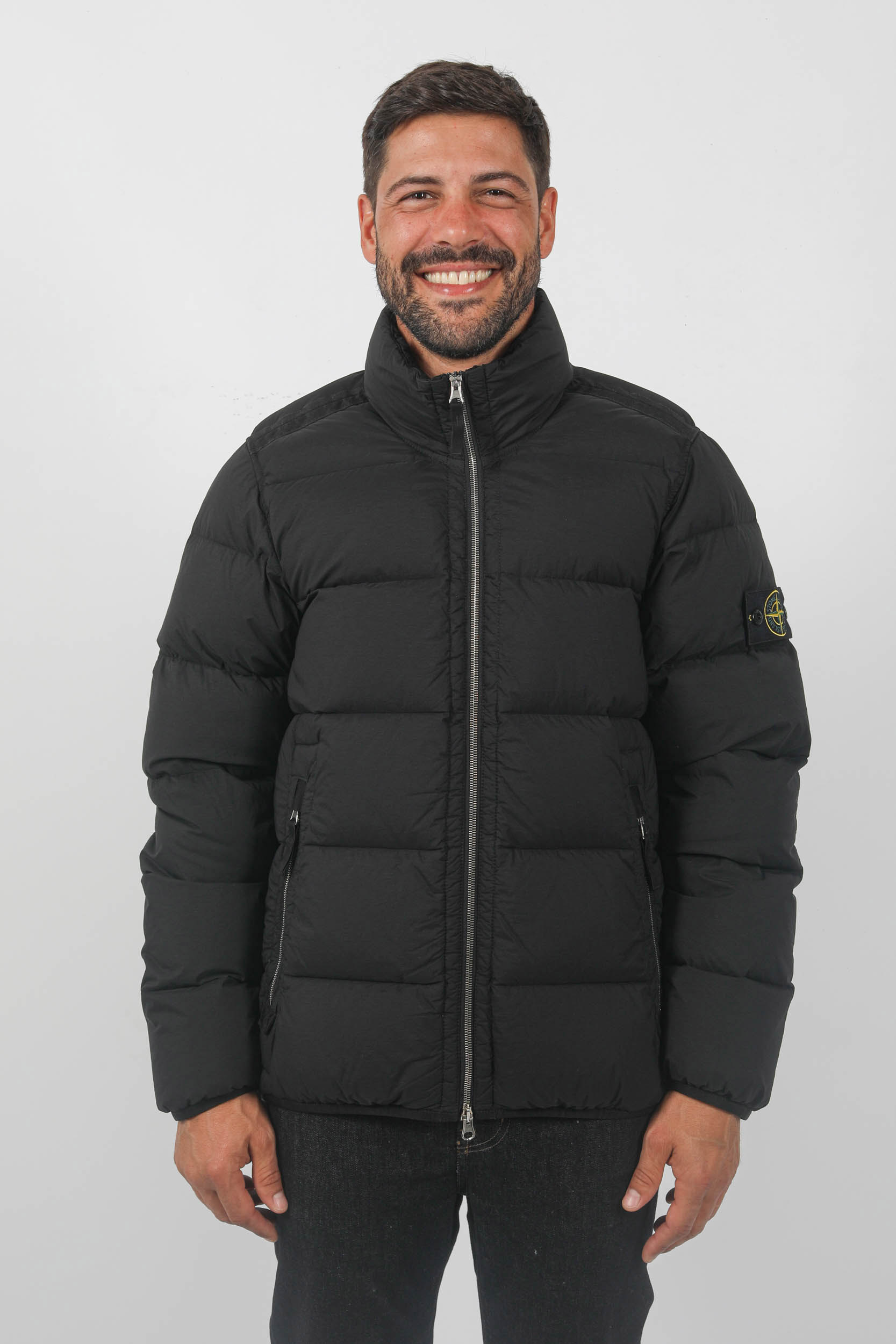 DOUDOUNE MATELASSE SANS CAPUCHE NOIR STONE ISLAND 791544028-V0029