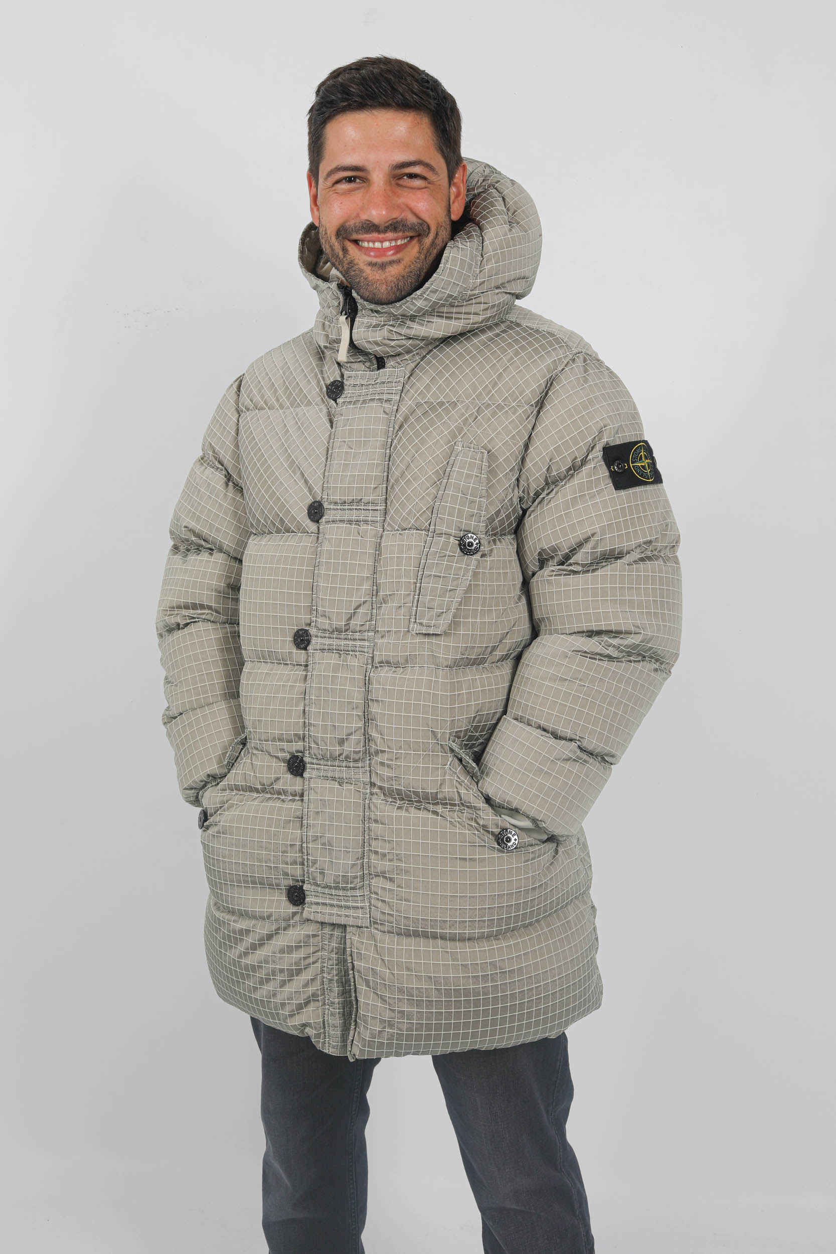 PARKA STONE ISLAND NYLON METAL BEIGE 791571432-V0097