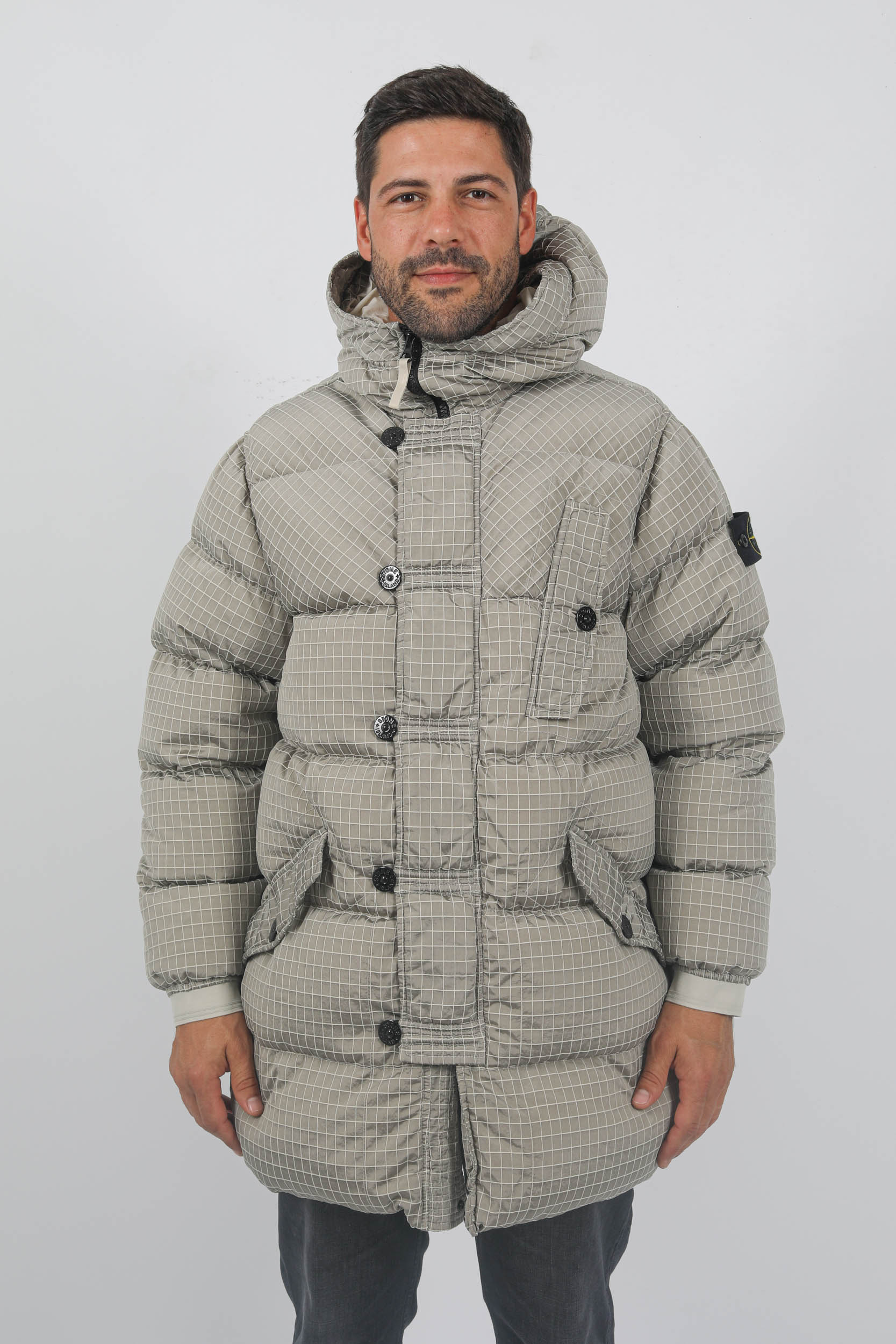 PARKA STONE ISLAND NYLON METAL BEIGE 791571432-V0097