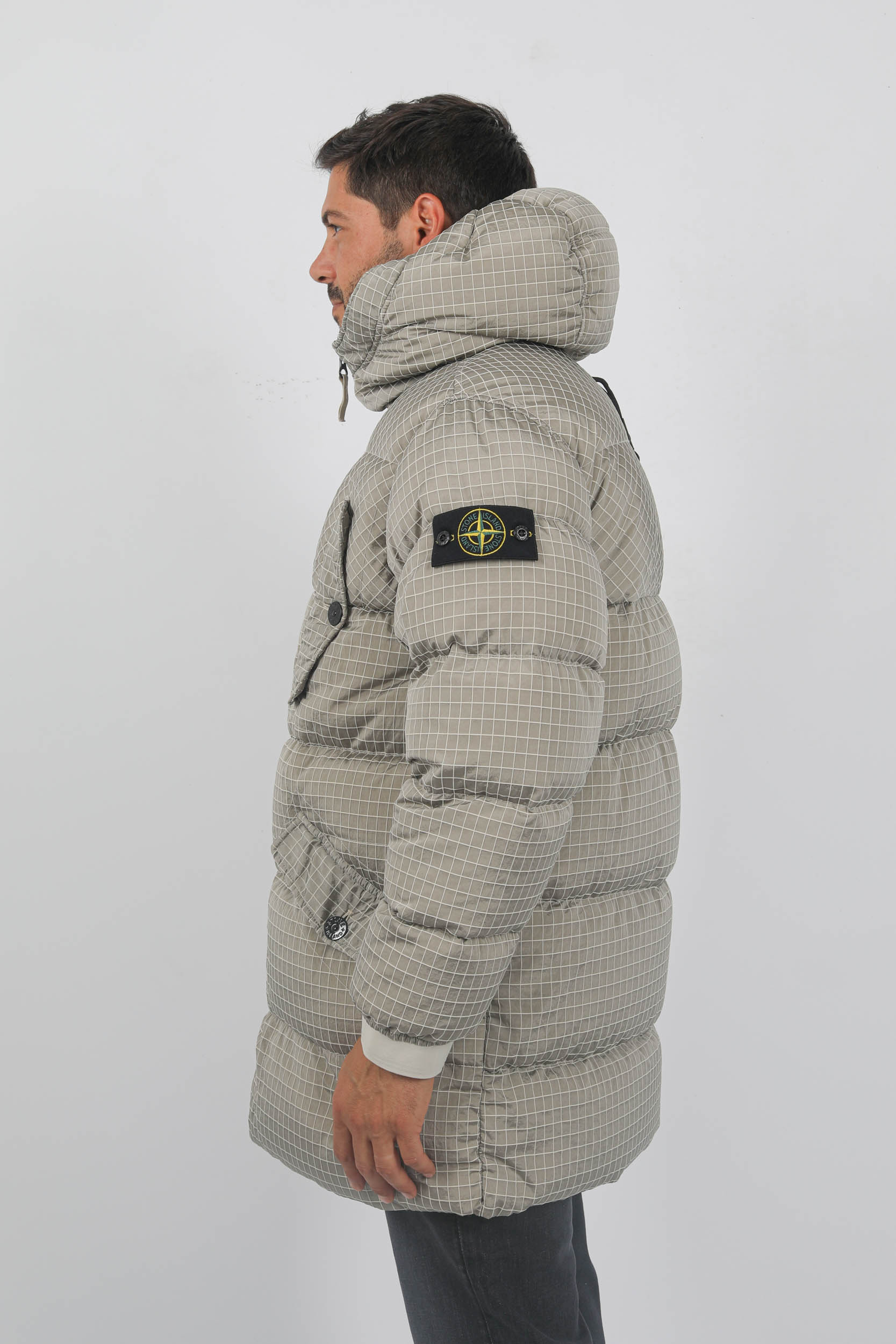 PARKA STONE ISLAND NYLON METAL BEIGE 791571432-V0097