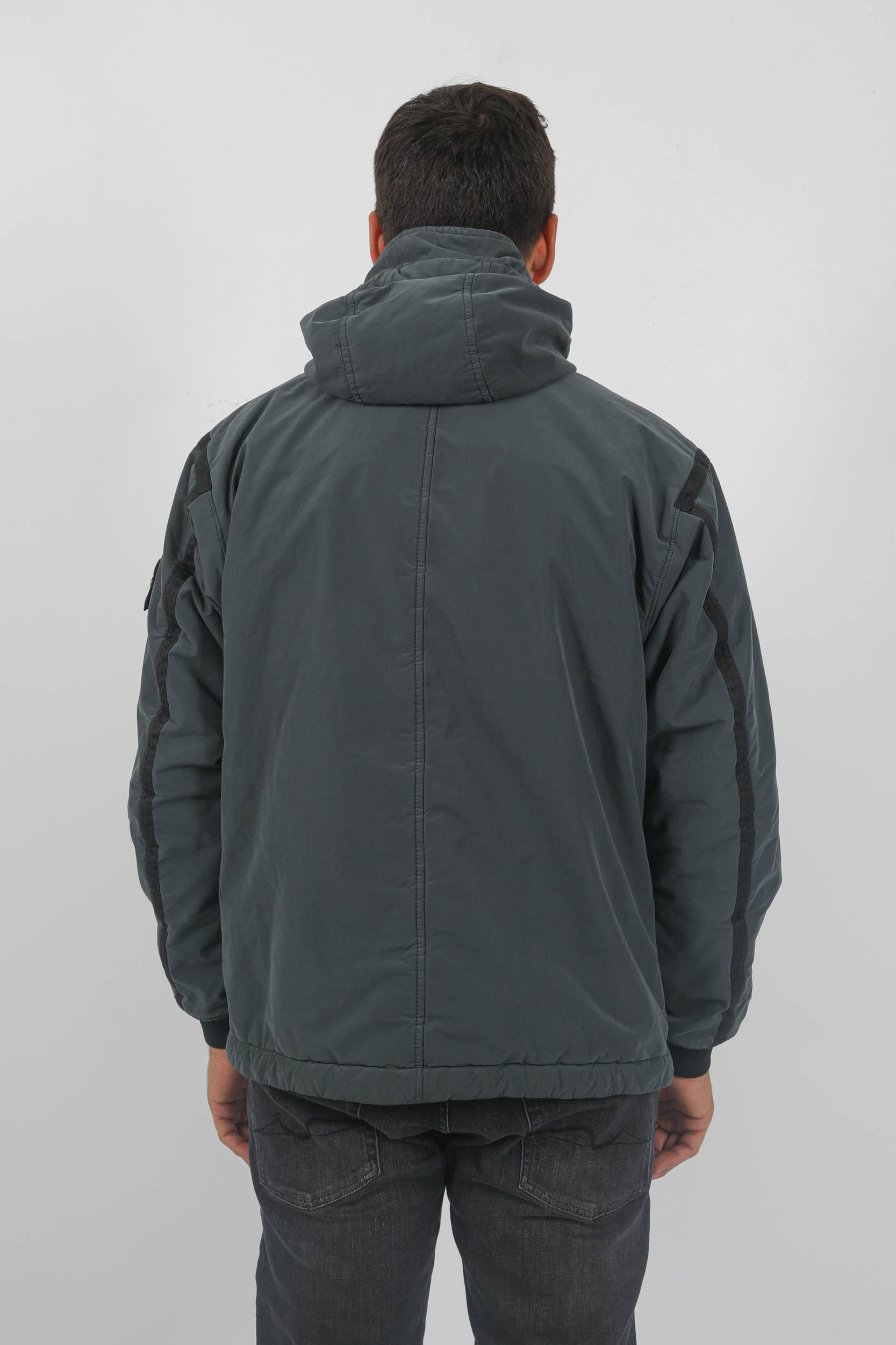 BLOUSON STONE ISLAND PEAU DE PECHE ANTHRACITE 791541631-V0062