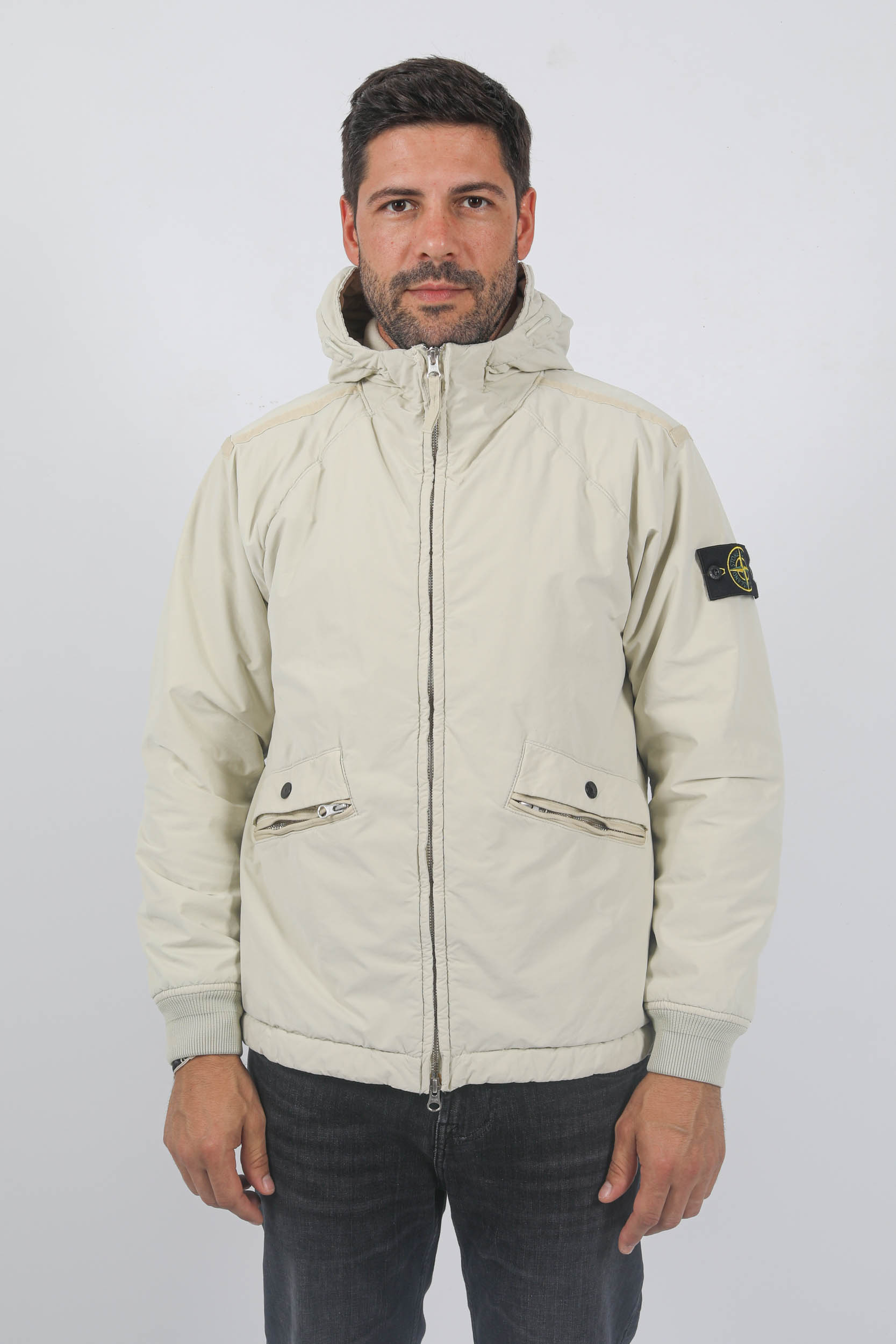 BLOUSON STONE ISLAND PEAU DE PECHE BEIGE 791541631-V0097