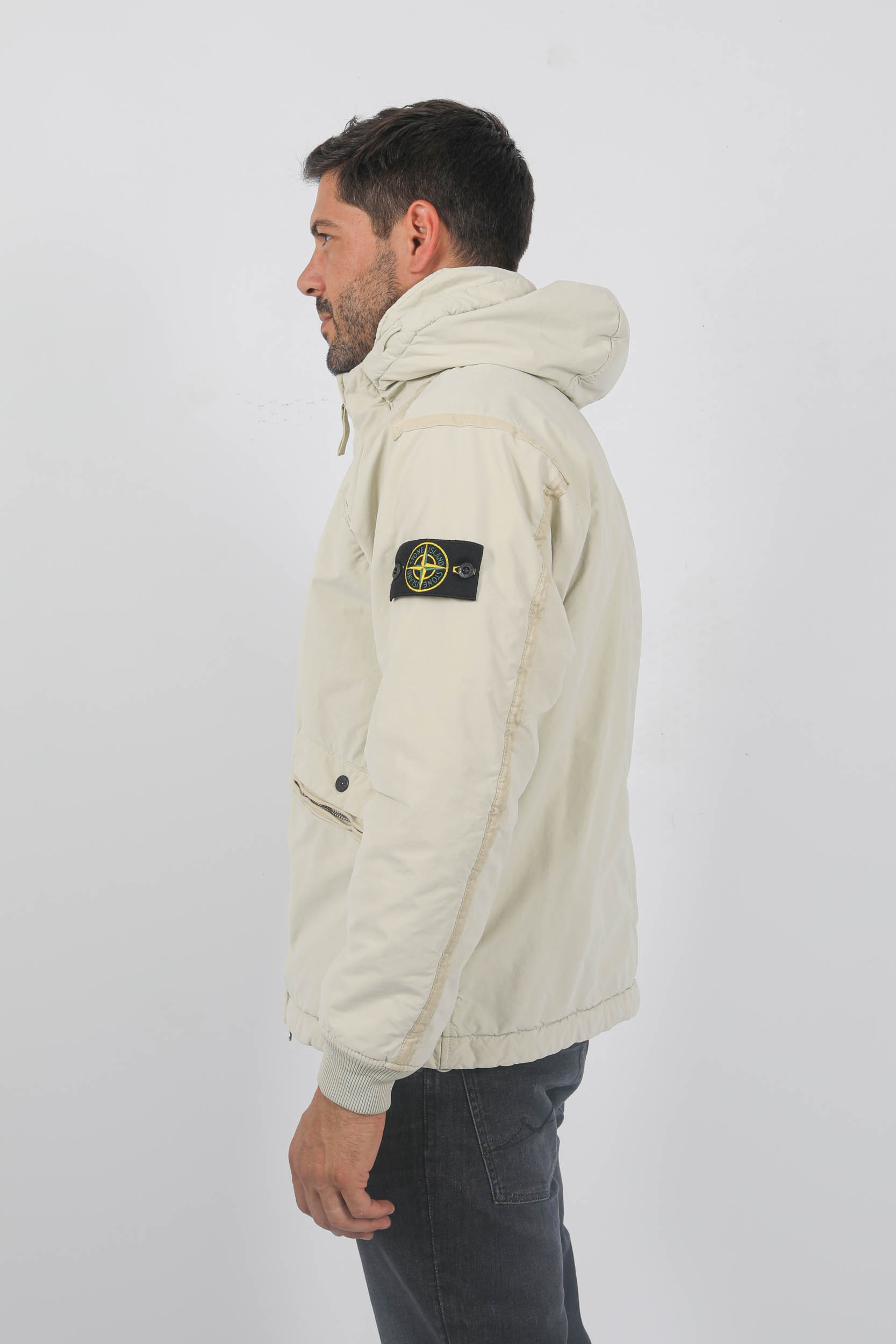 BLOUSON STONE ISLAND PEAU DE PECHE BEIGE 791541631-V0097