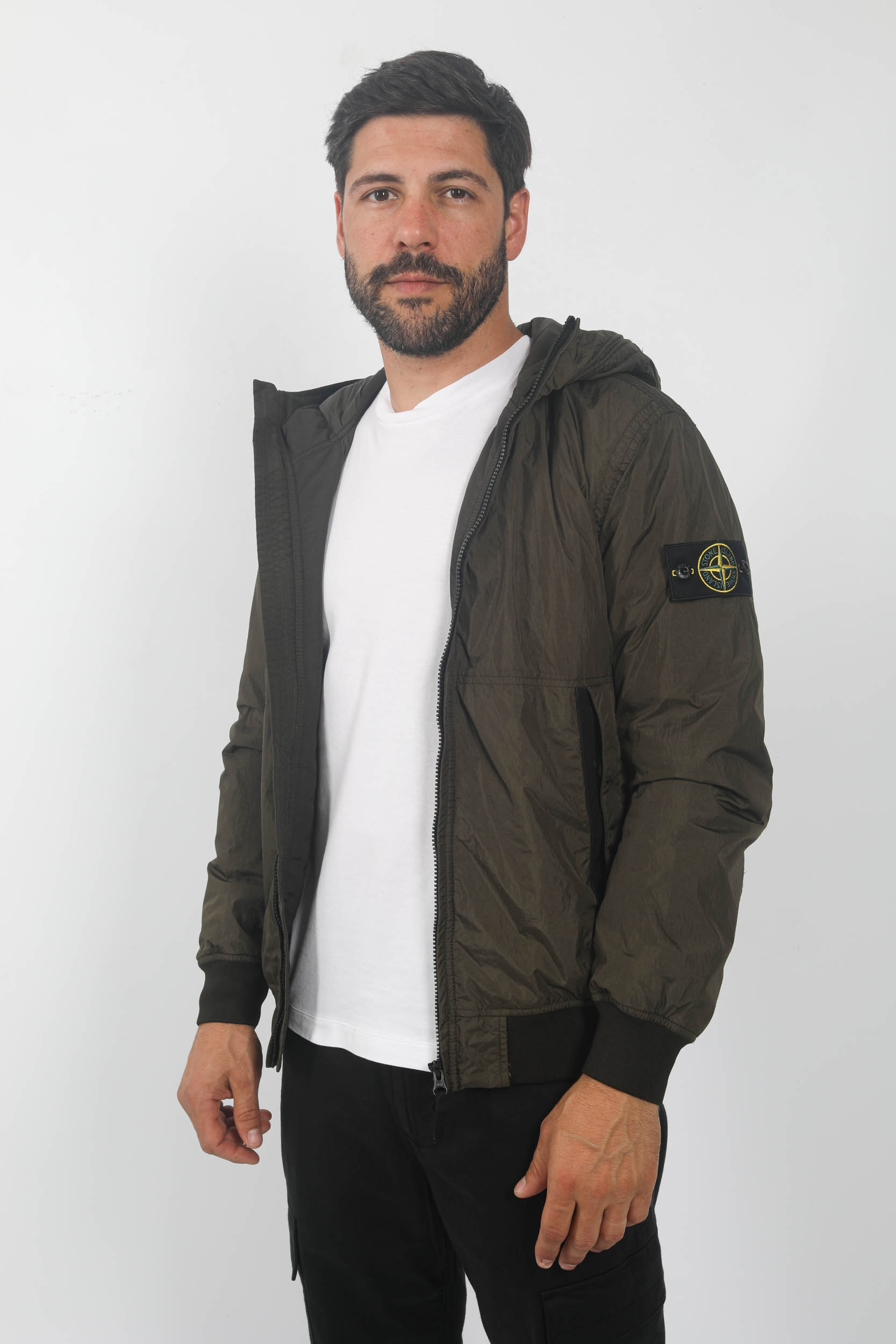 BLOUSON STONE ISLAND NYLON KAKI 791540823-V0058