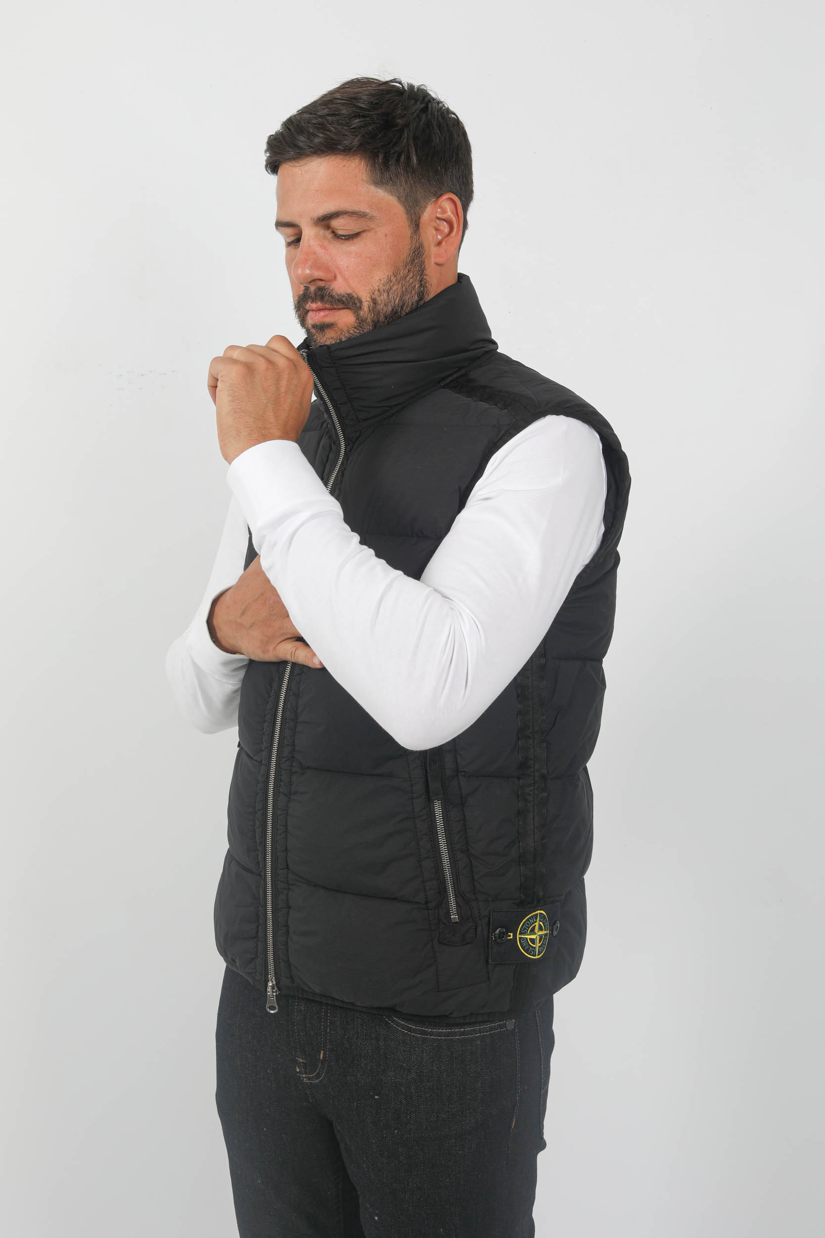 DOUDOUNE SANS MANCHES STONE ISLAND NOIR 7915G1428-V0029