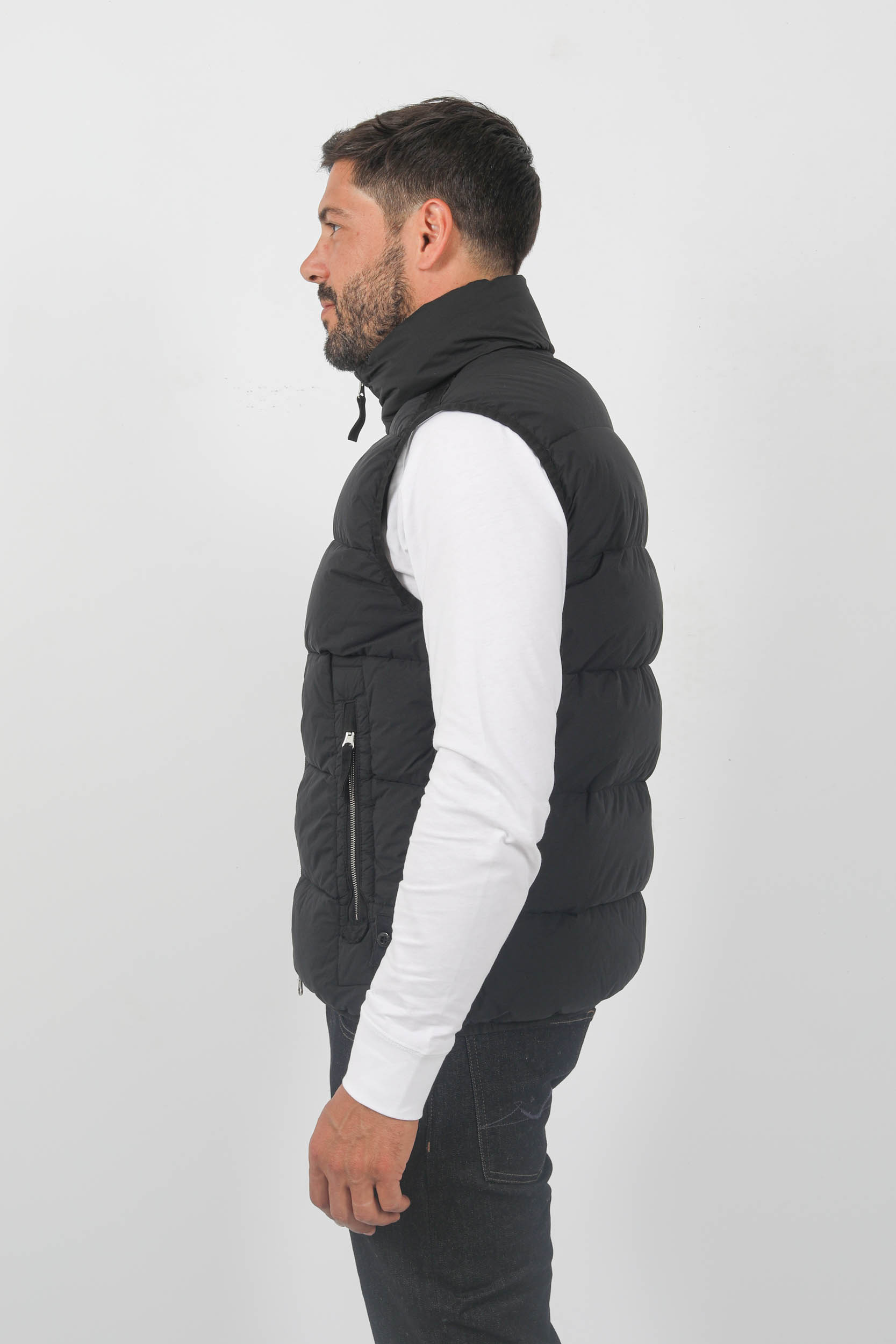 DOUDOUNE SANS MANCHES STONE ISLAND NOIR 7915G1428-V0029