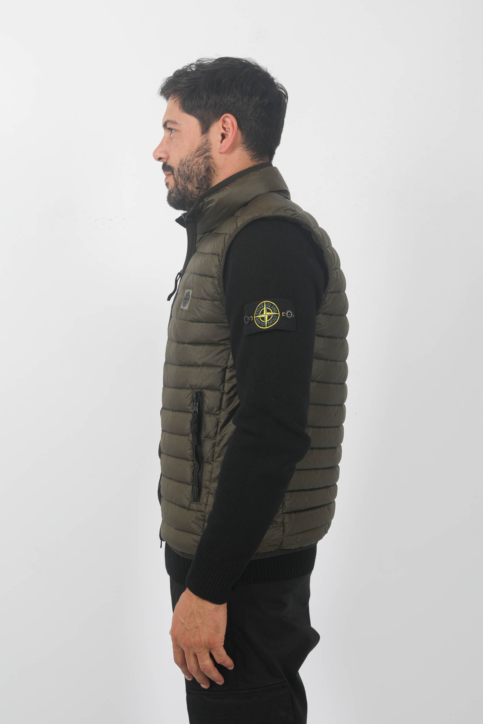 DOUDOUNE SANS MANCHES STONE ISLAND KAKI 7915G0224-V0058