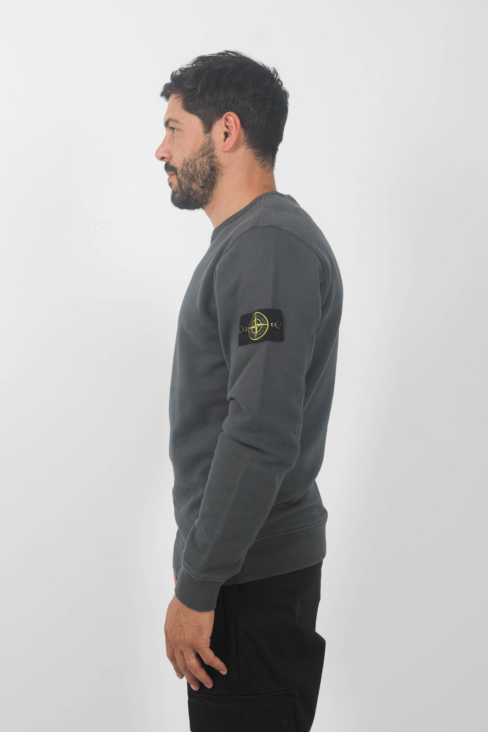 SWEAT COL ROND STONE ISLAND ANTHRACITE 791562420-V0062